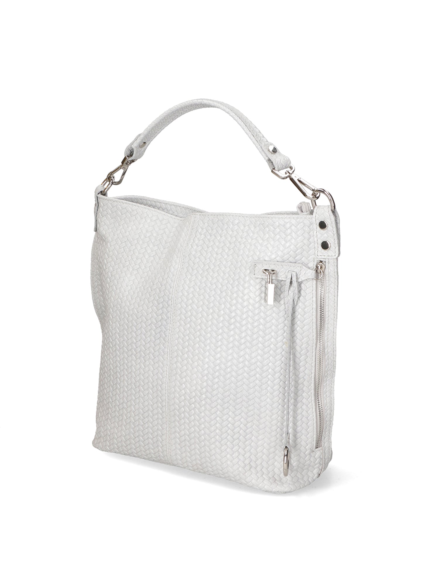 Elga Borsa a spalla da donna Vera pelle 80051-GRIGIO Chiara Ferretti