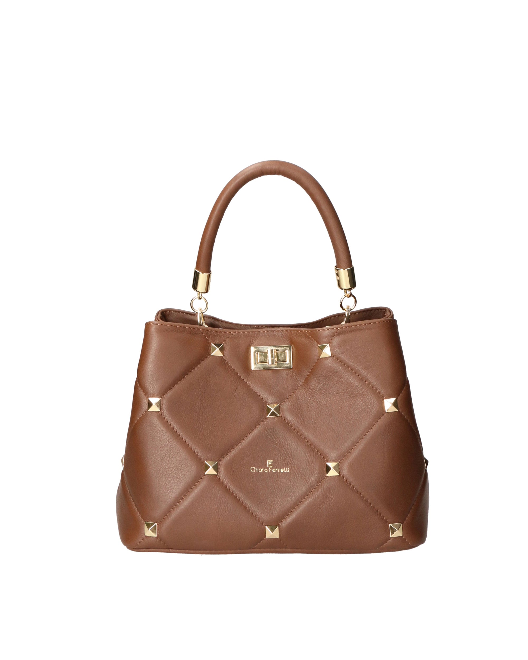 Borsa a mano da donna In Vera pelle | Chiara Ferretti | CF220365623FBG-S11_TAUPE_SCURO
