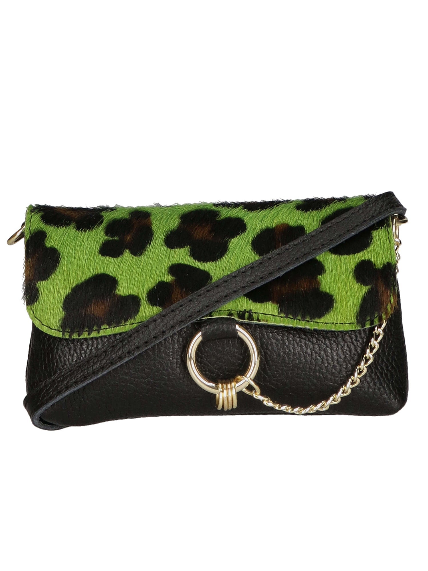 Safira Borsa a mano da donna Vera pelle 04760-LEO G VERDE Chiara Ferretti
