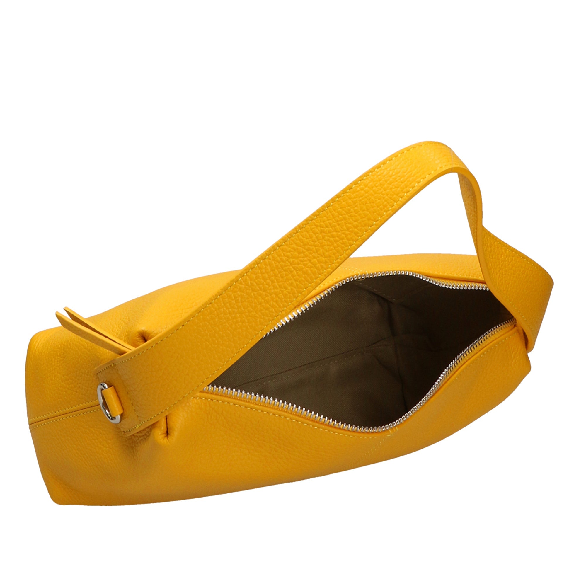 Damenhandtasche aus echtem Leder, hergestellt in Italien, 29 x 23 x 17 cm