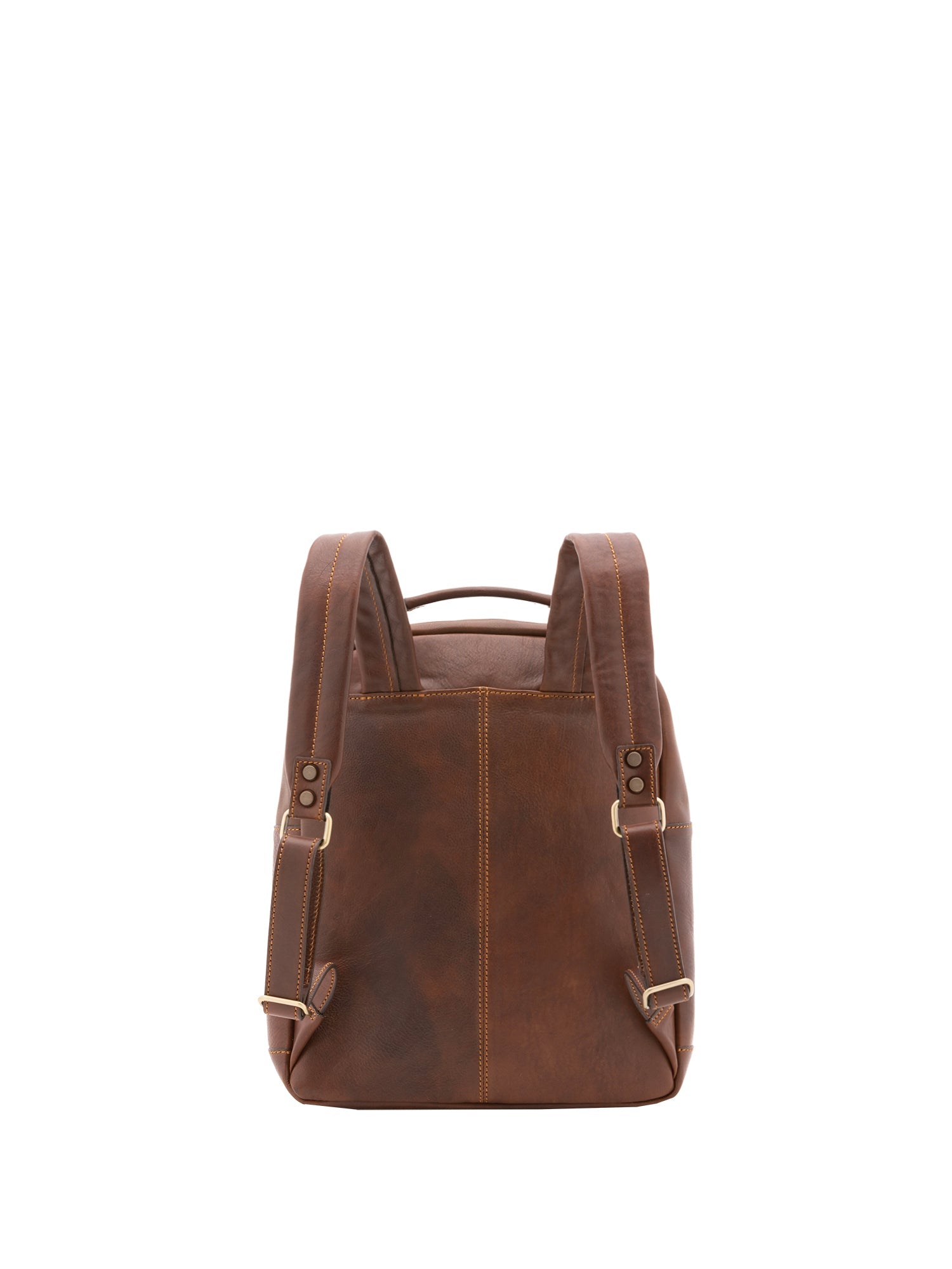 Zaino unisex in vera pelle Made in Italy 100% cotone 4048-TESTA DI MORO Alessia Firenze