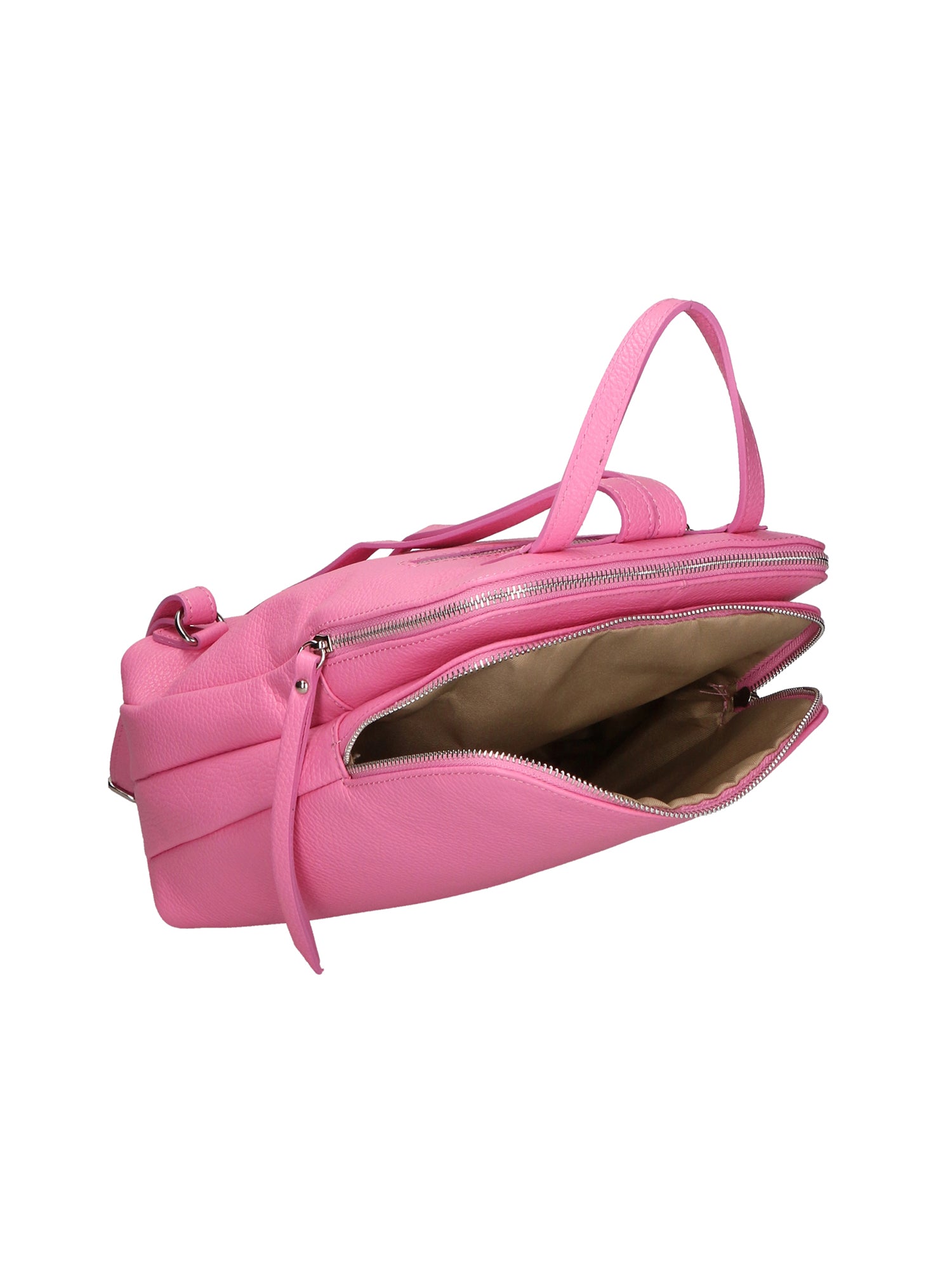 Glenda Borsa a mano da donna Vera pelle 05919-D501 PINK Chiara Ferretti