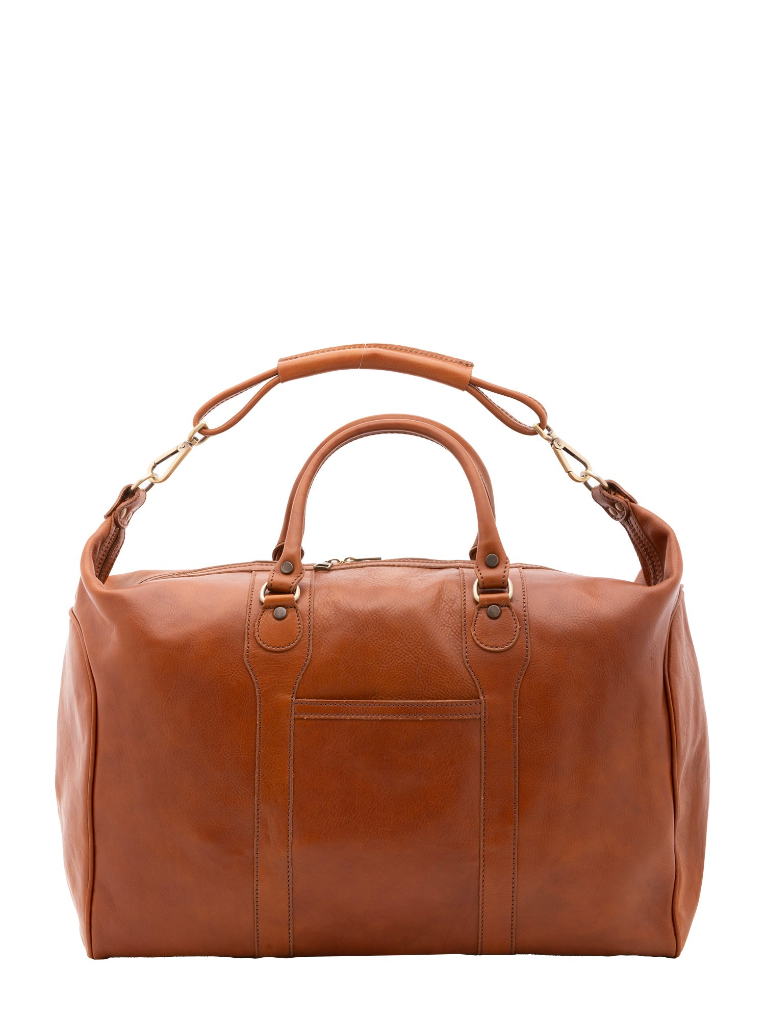 Borsa da viaggio unisex in vera pelle 100% cotone 4046-MIELE Alessia Firenze