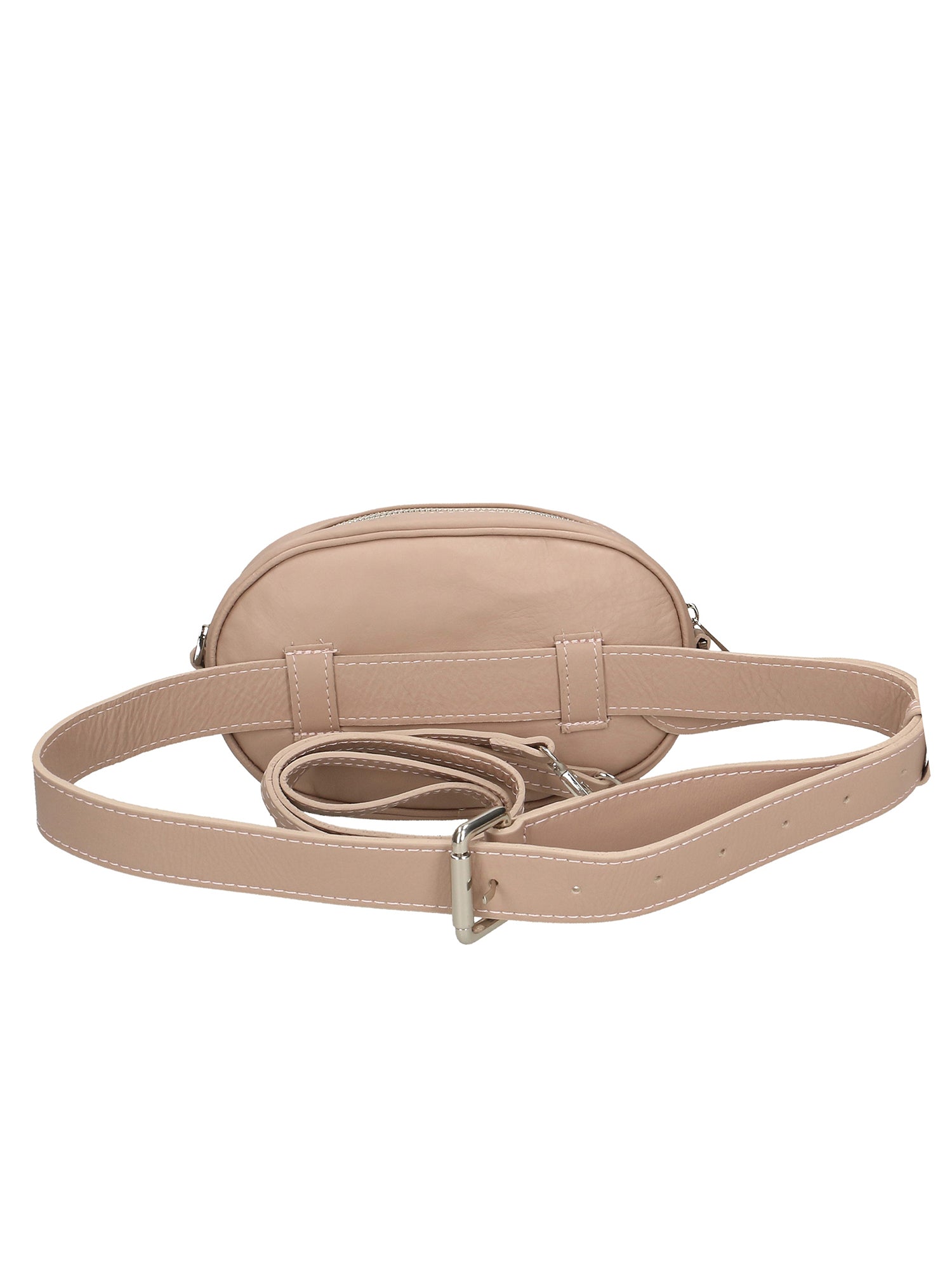Maddalena Women's Genuine Leather Bum Bag Made in Italy 13x21x6 cm