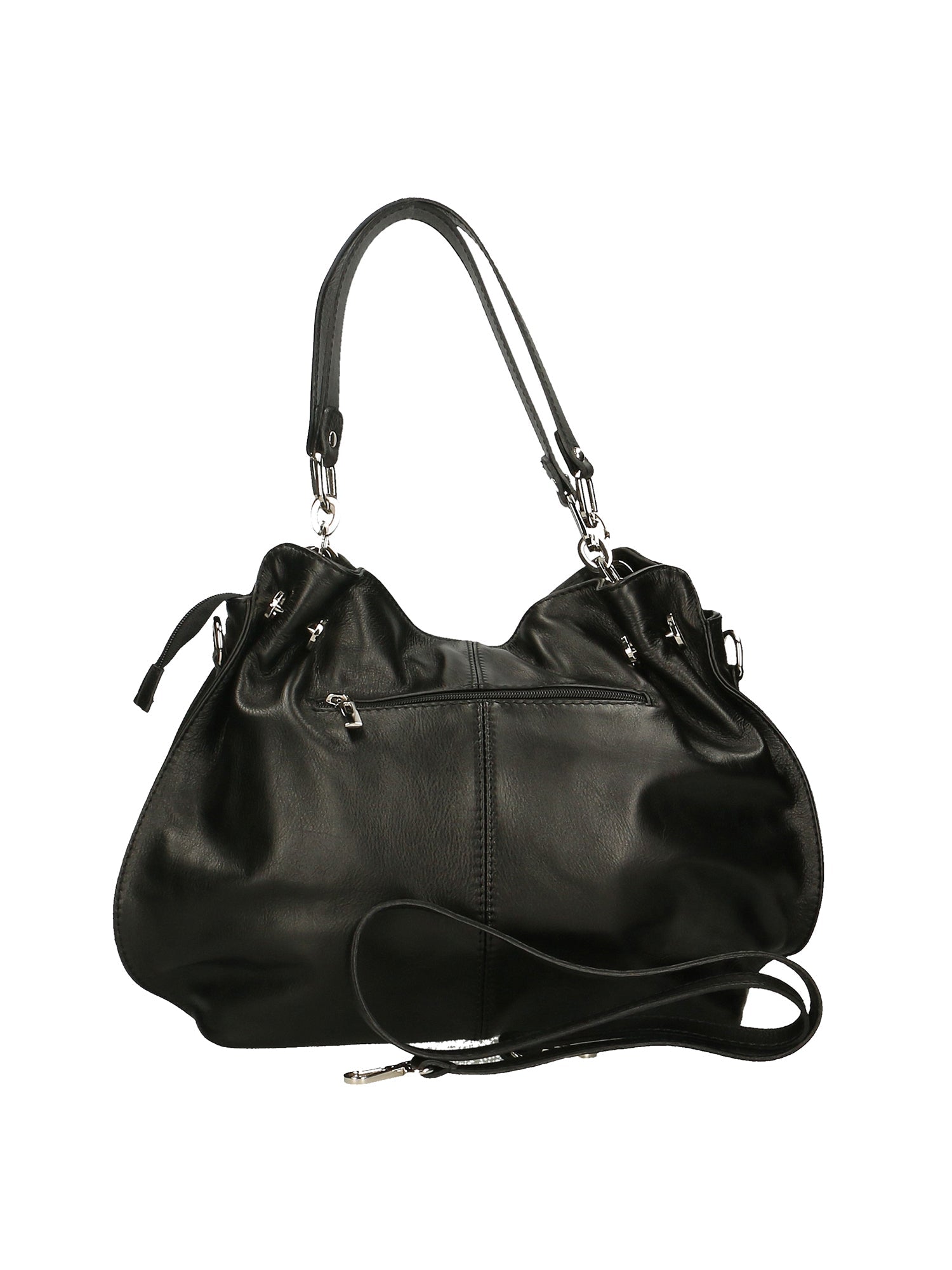 Ereba Borsa a mano da donna Made in Italy 100% pelle 3305-NERO BLACK Chiara Ferretti