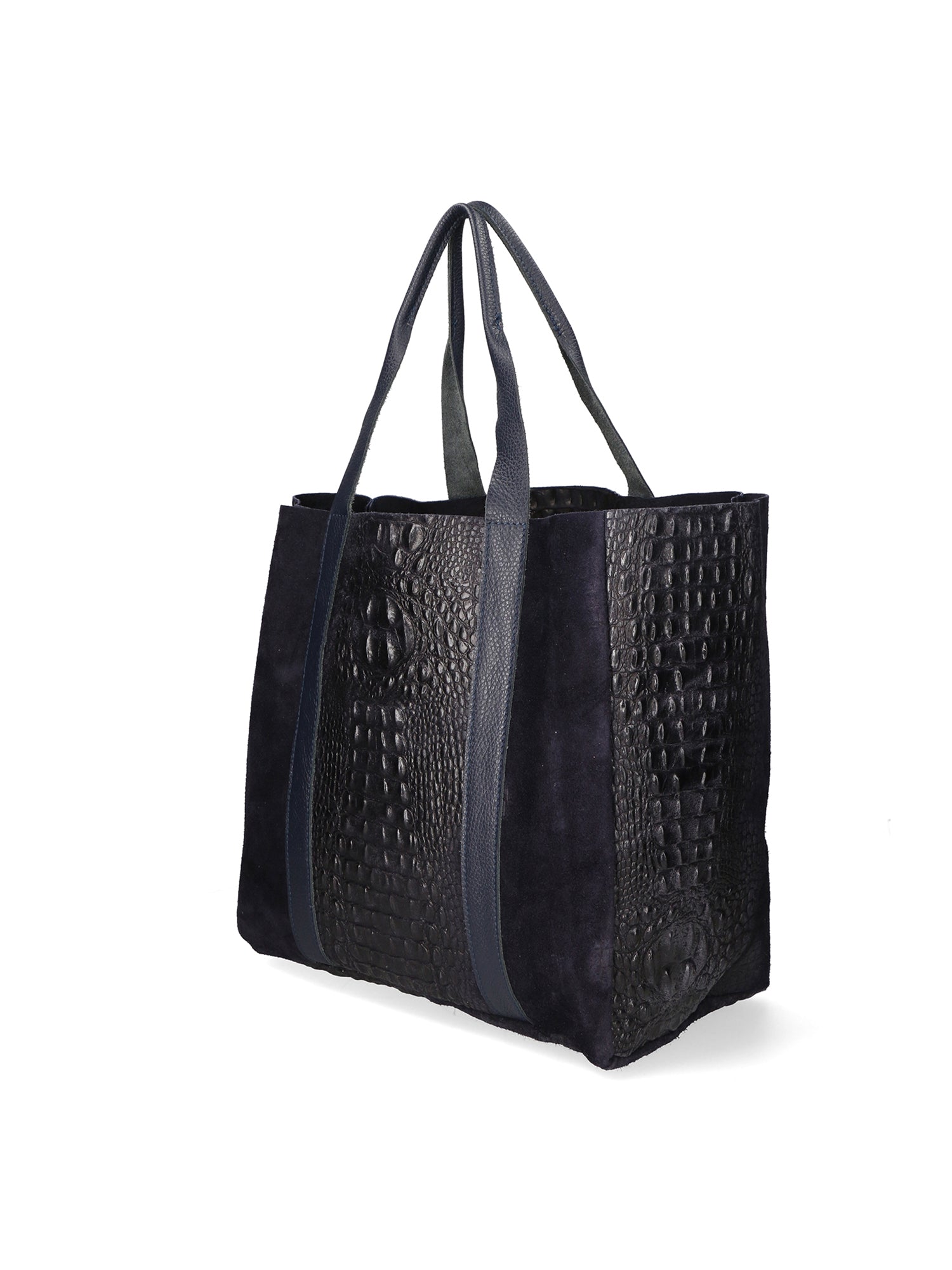 Edith Borsa Shopper da donna Vera pelle 80043-012 BLU JEANS Chiara Ferretti