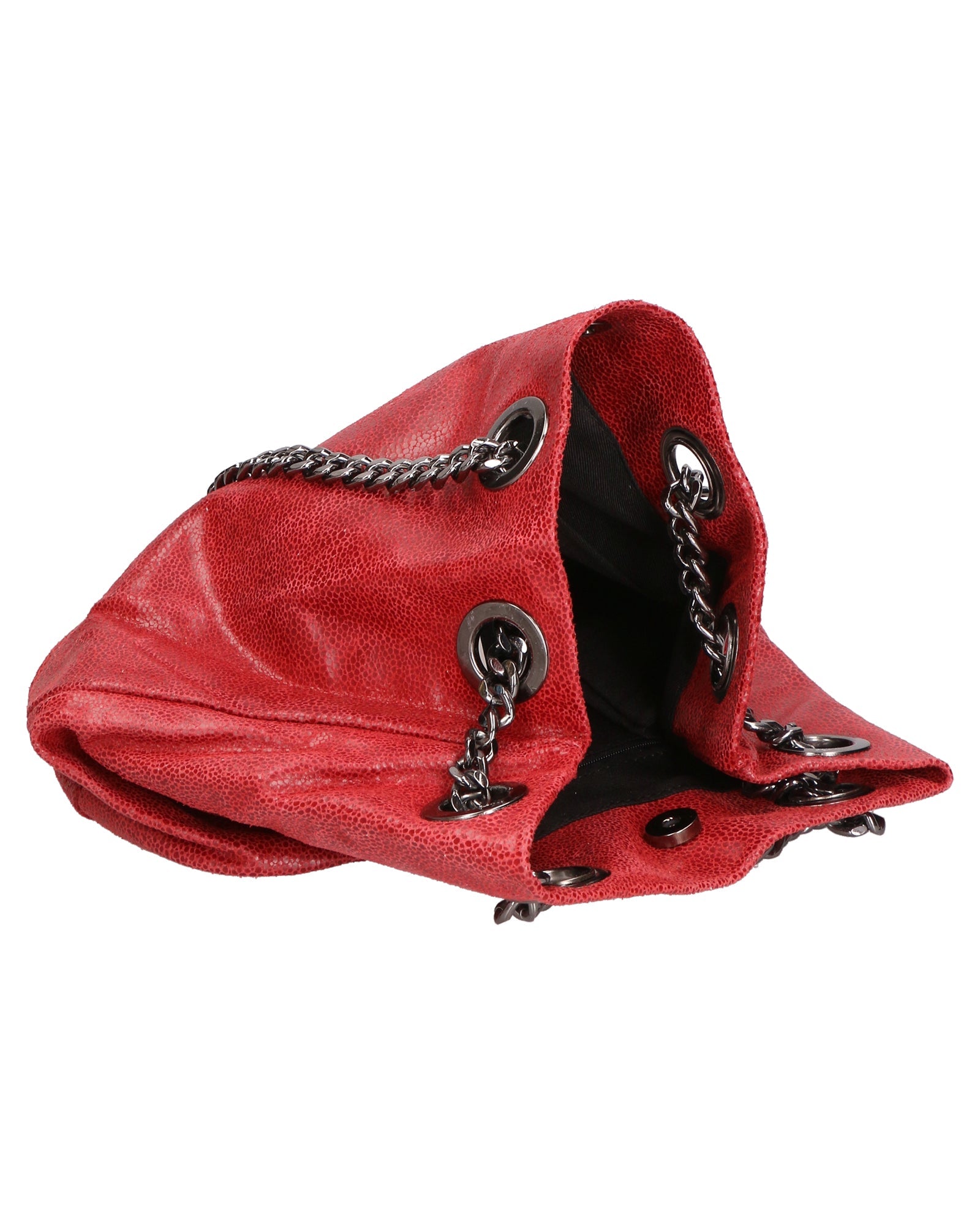 Cora Borsa a spalla da donna Vera pelle 1131-ROSSO SCURO Chiara Ferretti