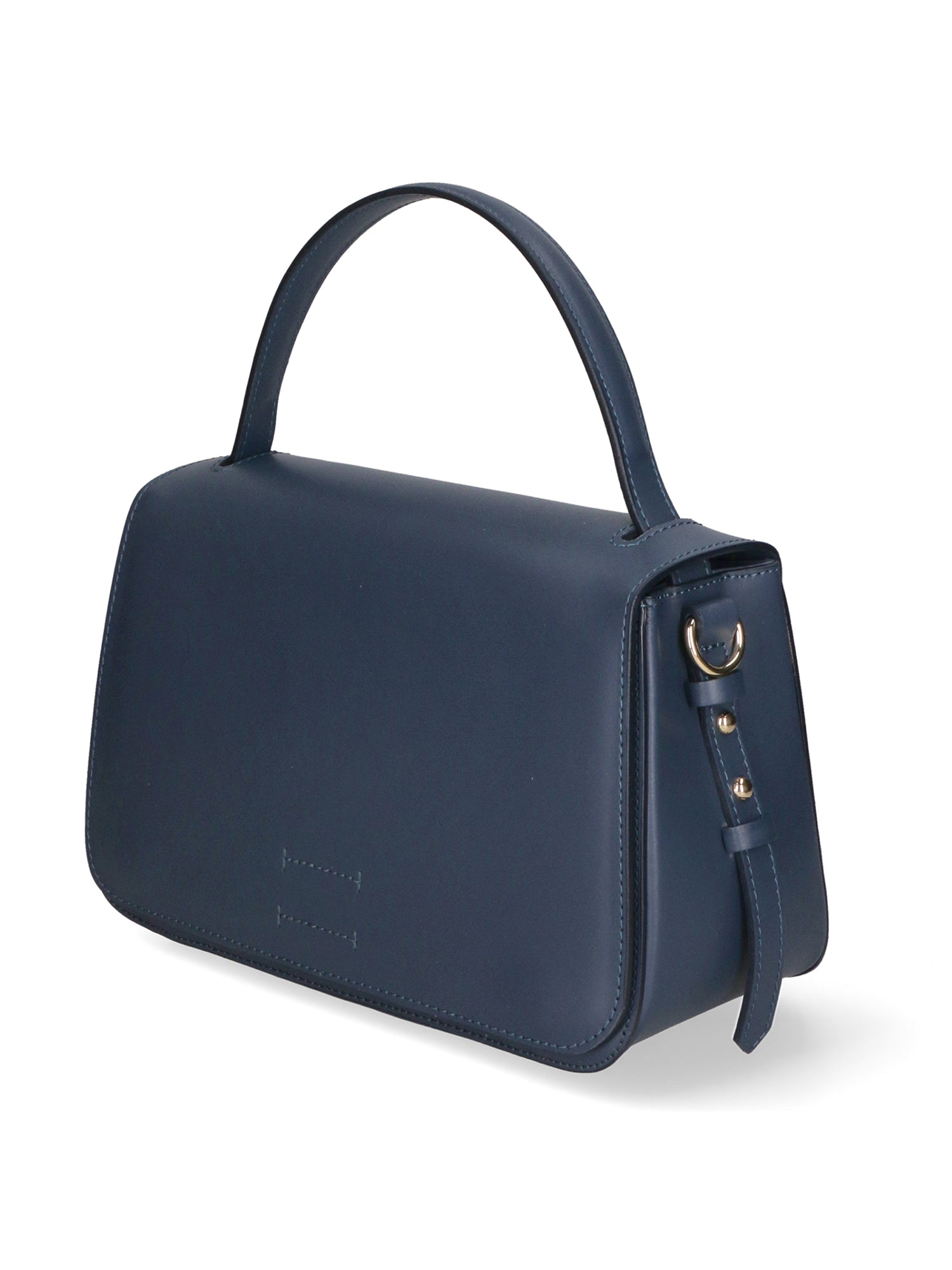 Lucia Borsa a mano da donna 100% pelle 04514-L118 BLU JEANS Chiara Ferretti