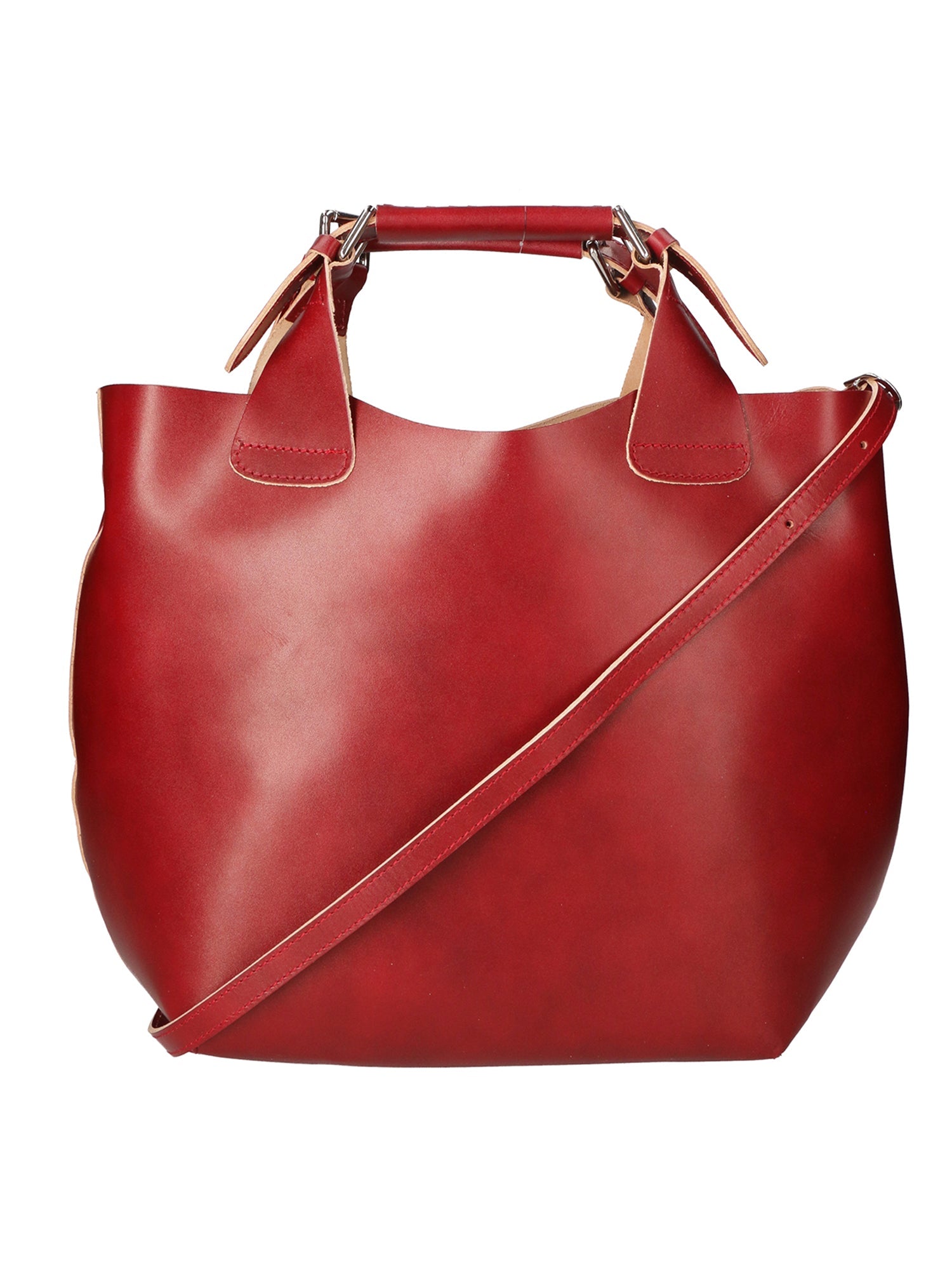Ester Borsa a mano da donna 100% pelle 9007-ROSSO Chiara Ferretti