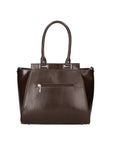 Fatima Borsa a mano da donna 100% pelle 9060-TMORO DARK BROWN Chiara Ferretti