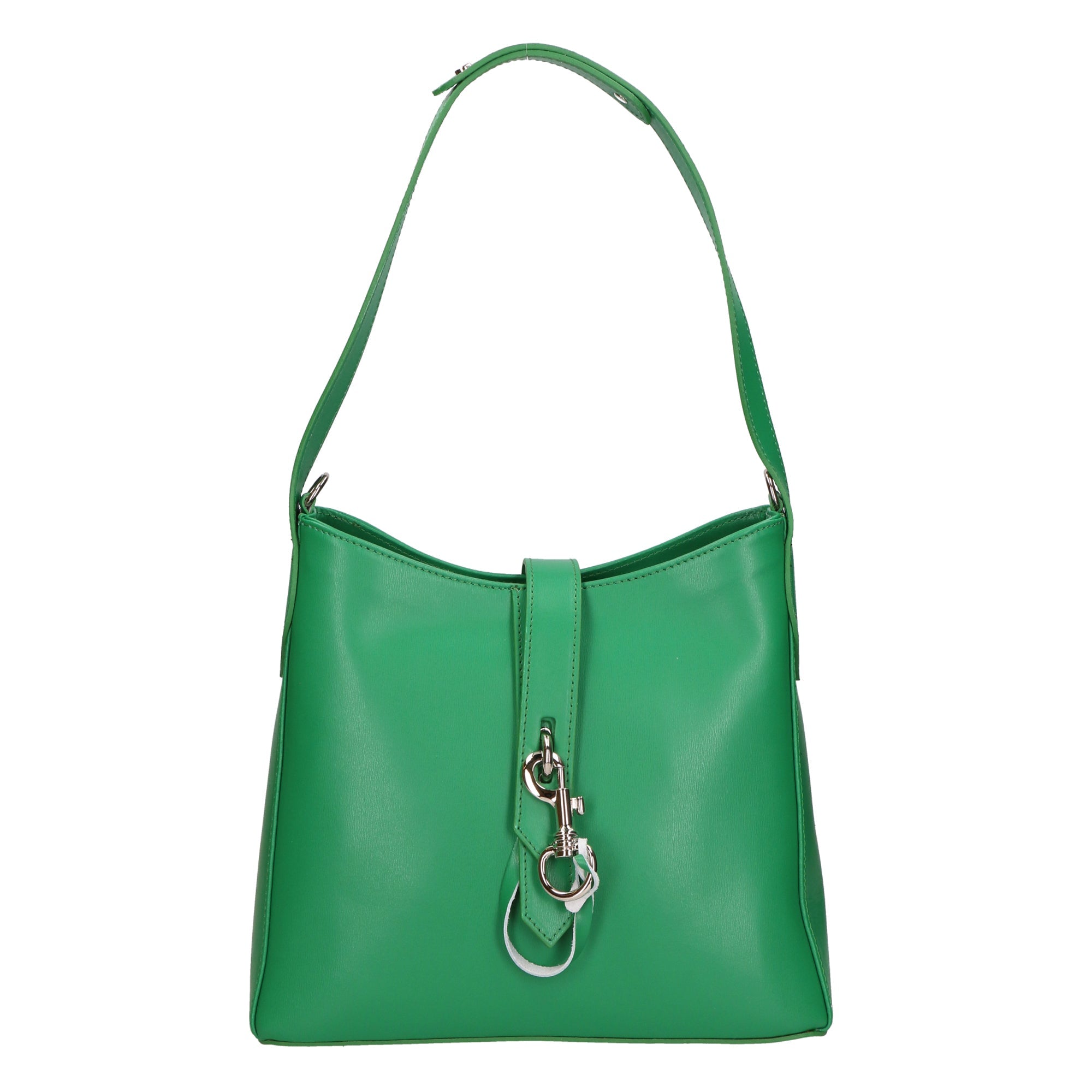 Imma Borsa a spalla da donna 100% pelle 05917-B47 VERDE MELA Chiara Ferretti
