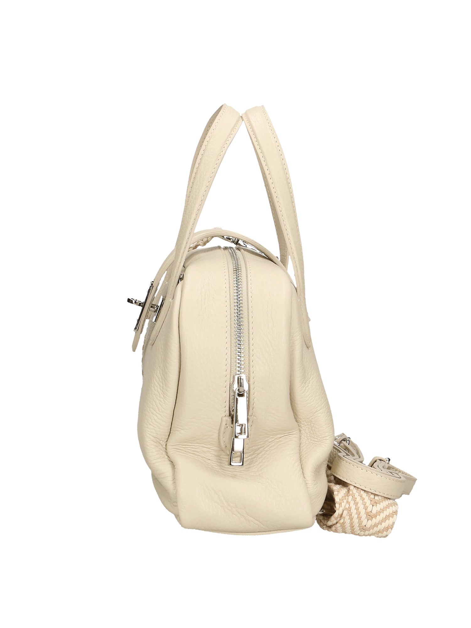 Orietta Borsa a mano da donna Vera pelle 01669-D37 LATTE MILK Chiara Ferretti