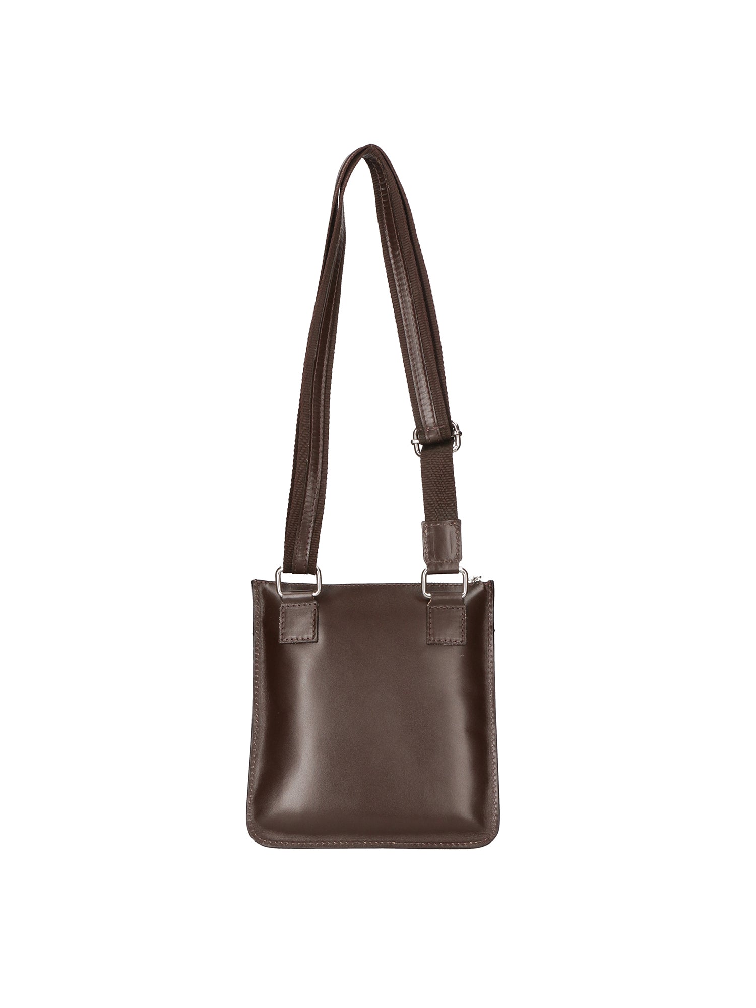 Flaviana Borsa a tracolla unisex Vera pelle 9117-TMORO DARK BROWN Chiara Ferretti