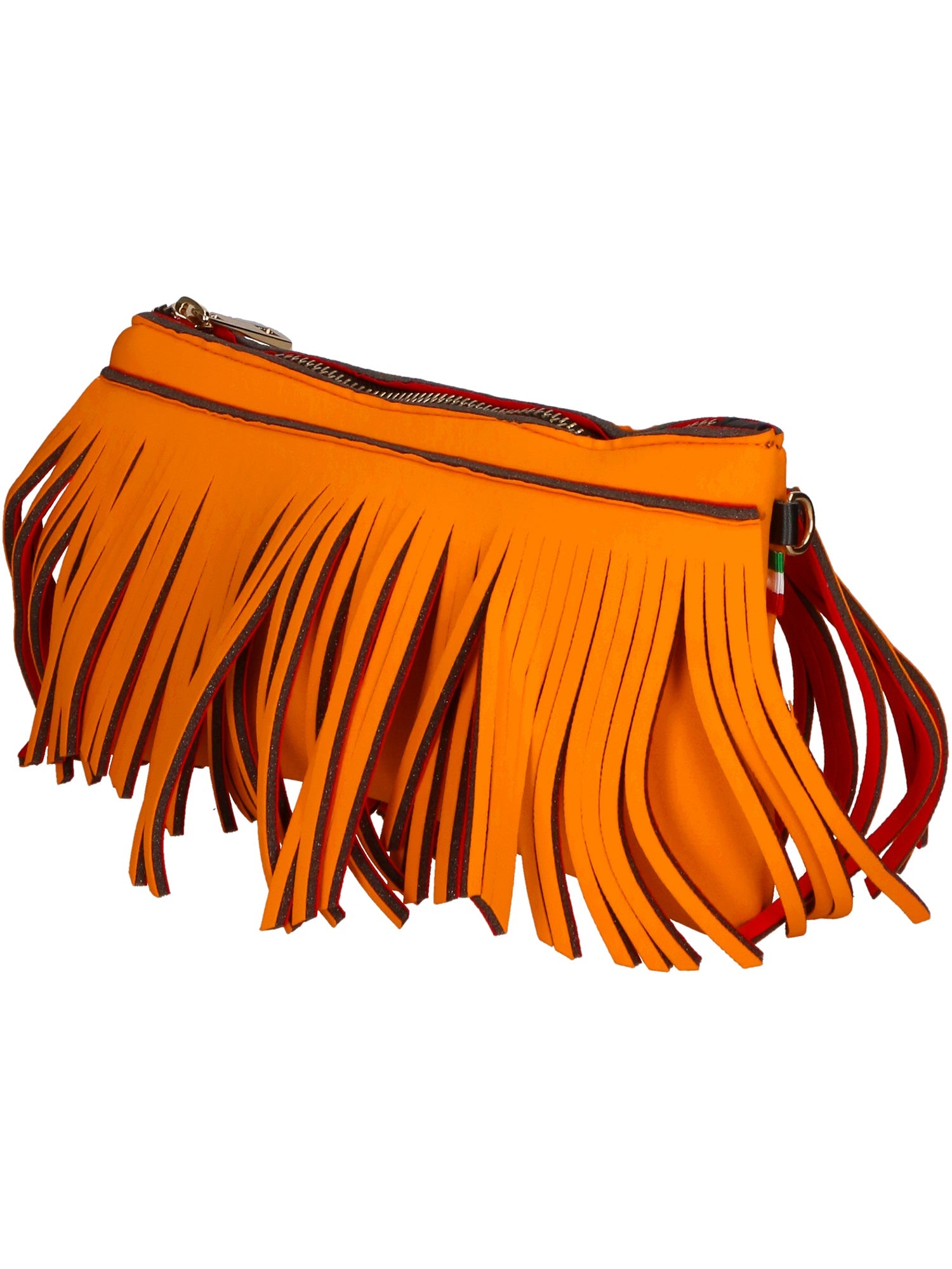 Oxsana Borsa a spalla da donna Neoprene 1311-ARANCIO ORANGE Chiara Ferretti