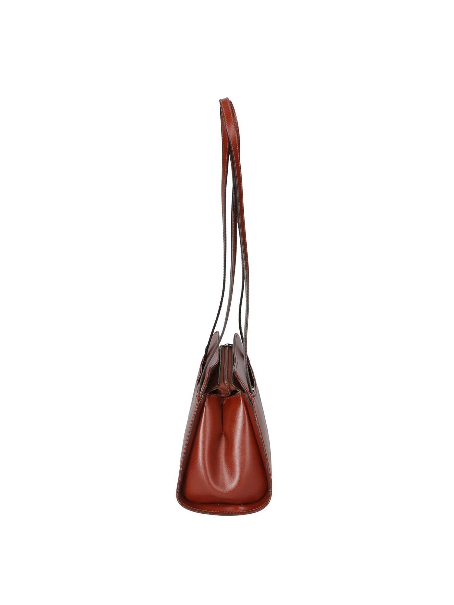 Edera Chic Borsa a spalla da donna Vera pelle 9120-MARRONE BROWN Chiara Ferretti