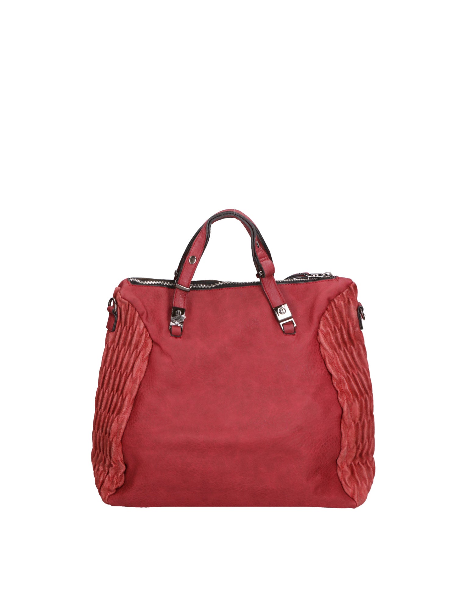 Zaffira Borsa a spalla da donna Misto nylon e pelle LK0264-BORDEAUX Chiara Ferretti