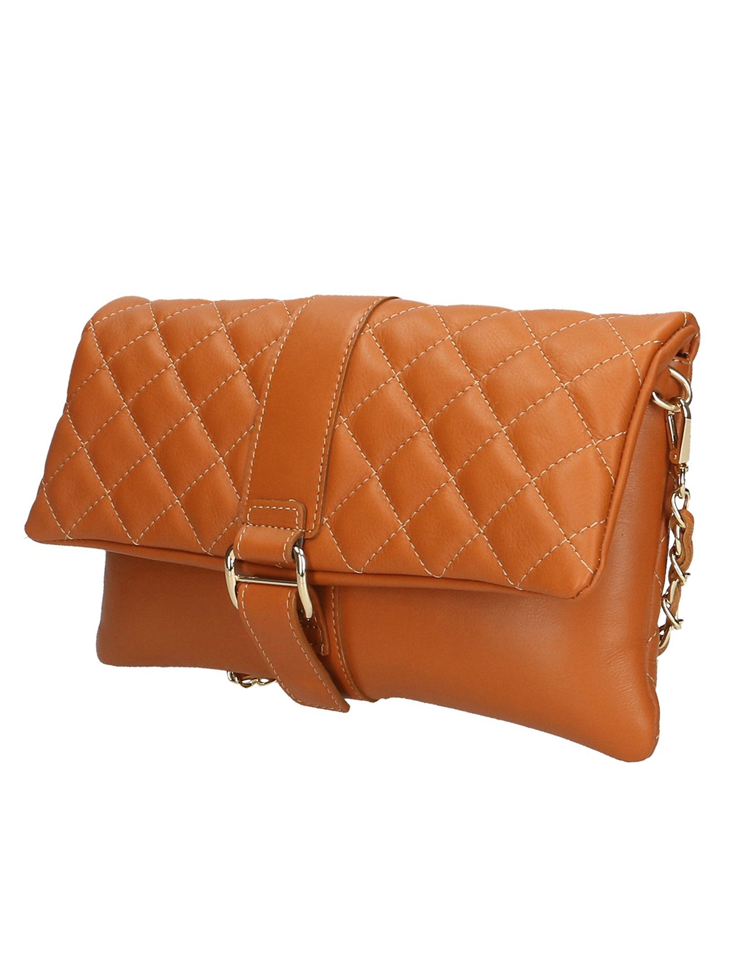 Eolian Borsa a mano da donna Vera pelle 1611-CUOIO COGNAC Chiara Ferretti