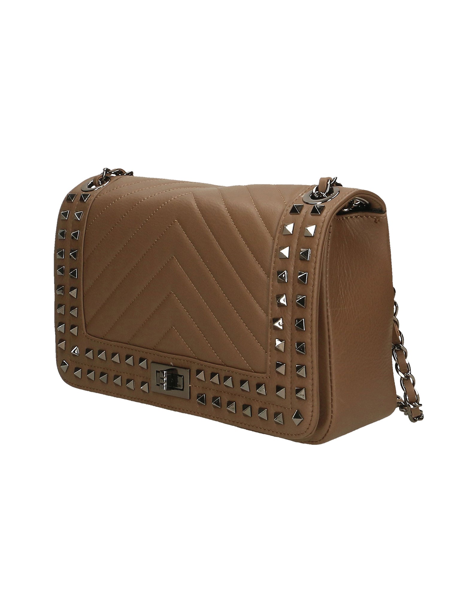 Regina Borsa a spalla da donna Vera pelle 6596-TAUPE Chiara Ferretti