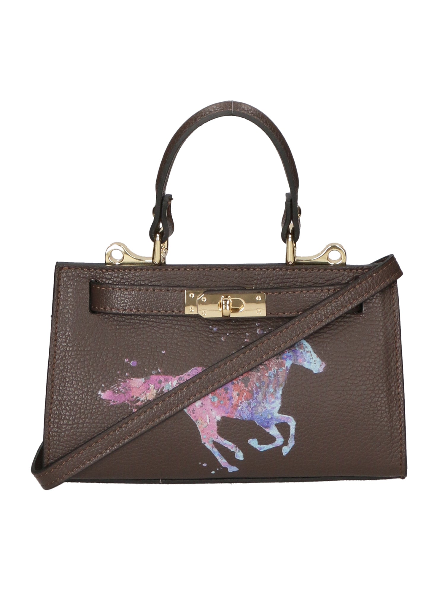 Noel Borsa a mano da donna Vera pelle 04265-D23 T.MORO DARK BROWN Chiara Ferretti