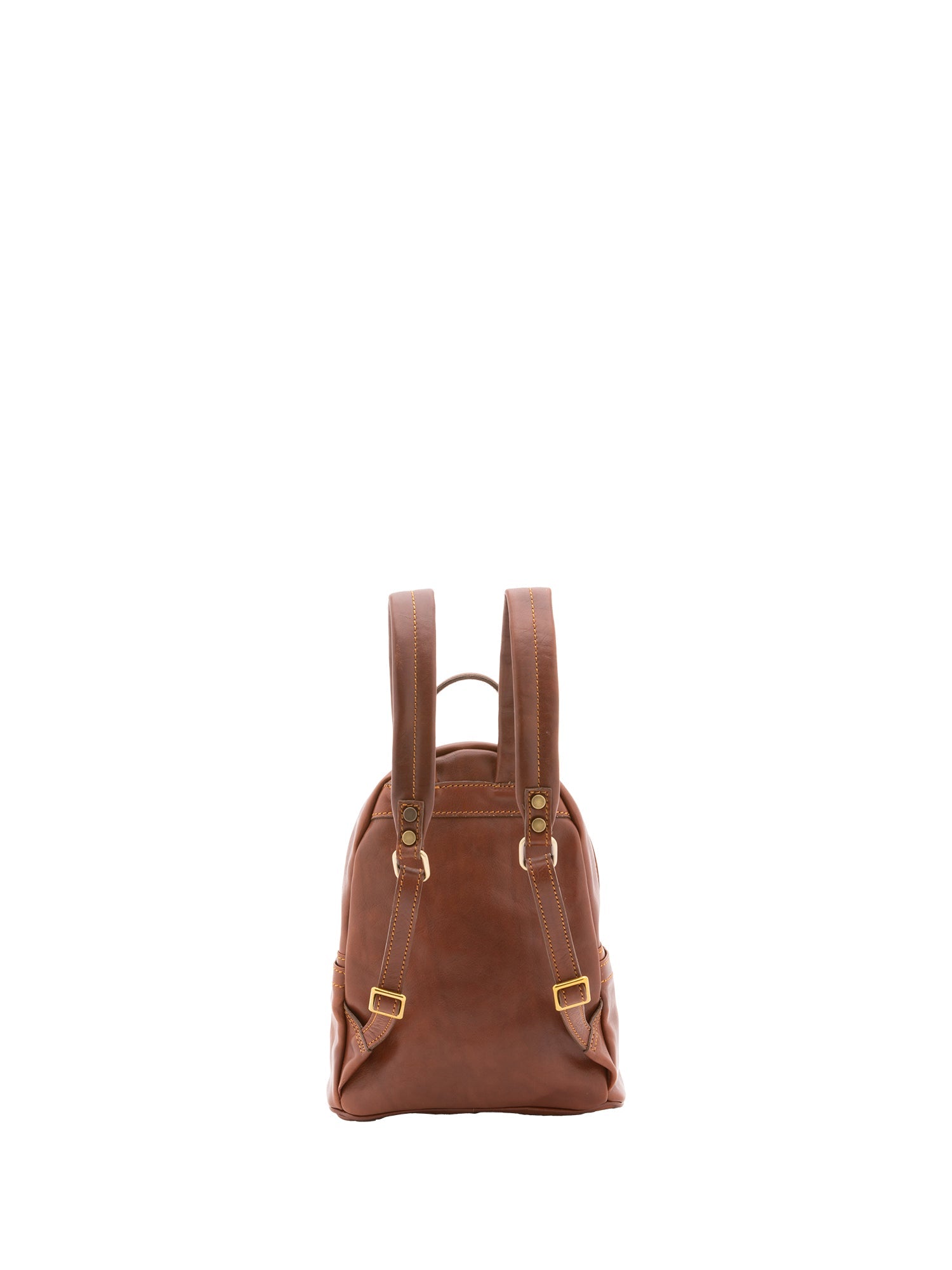 Zaino unisex in vera pelle 100% cotone 4460-MARRONE Alessia Firenze