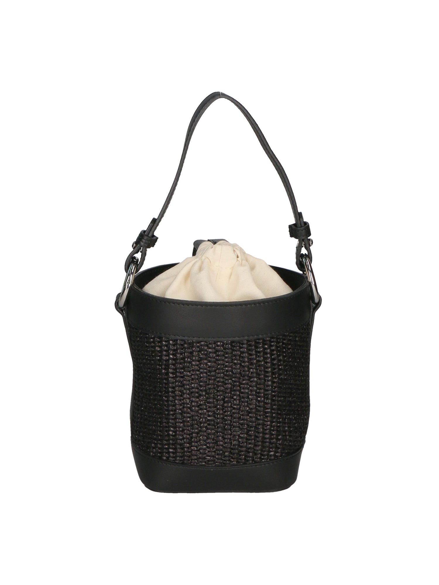 Alyssa Borsa a secchiello da donna Pelle & Paglia 05166-12 S28 NERO Chiara Ferretti