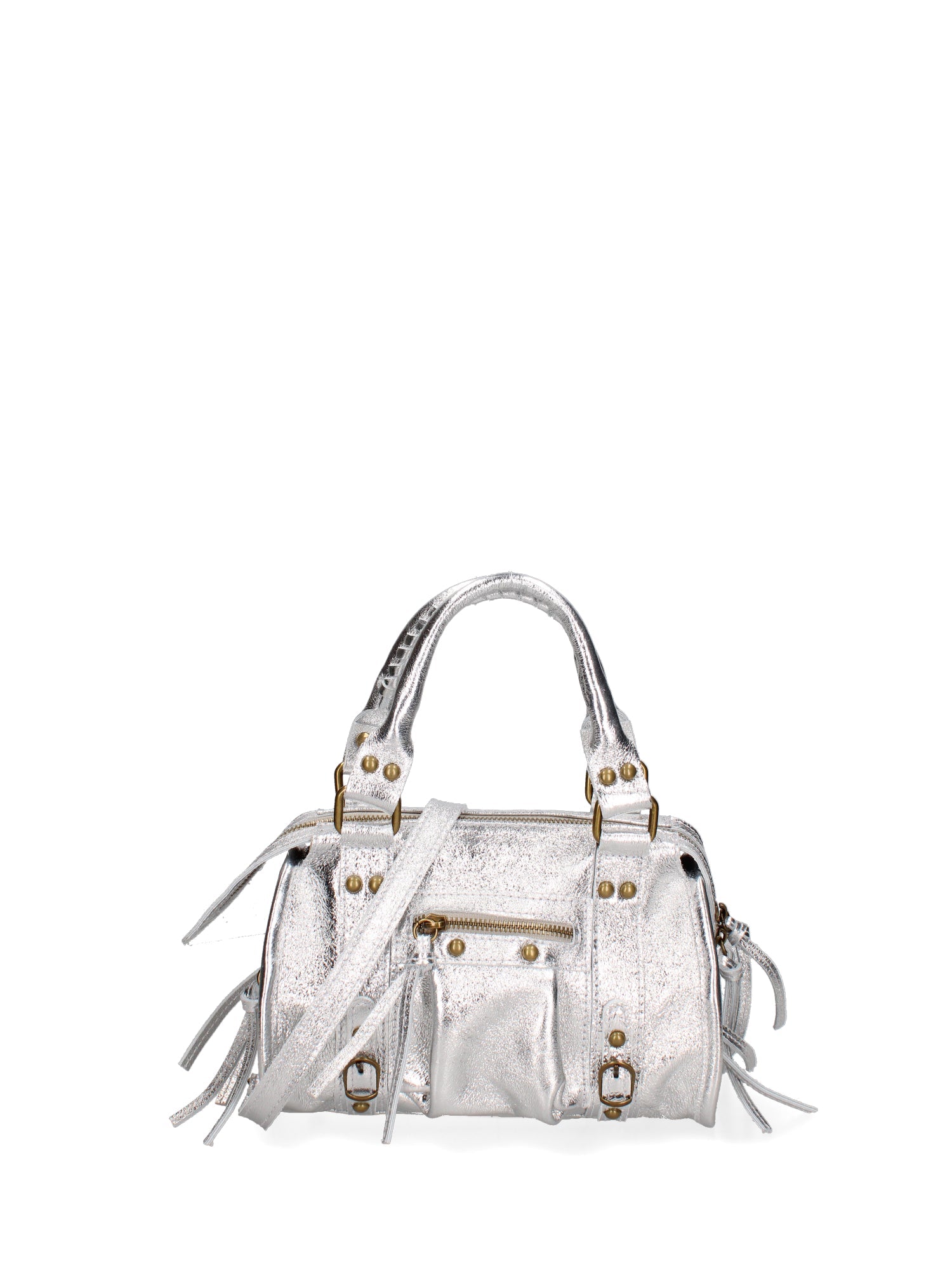 Solara Borsa a spalla da donna Vera pelle 06091 LM-L001 ARGENTO Chiara Ferretti