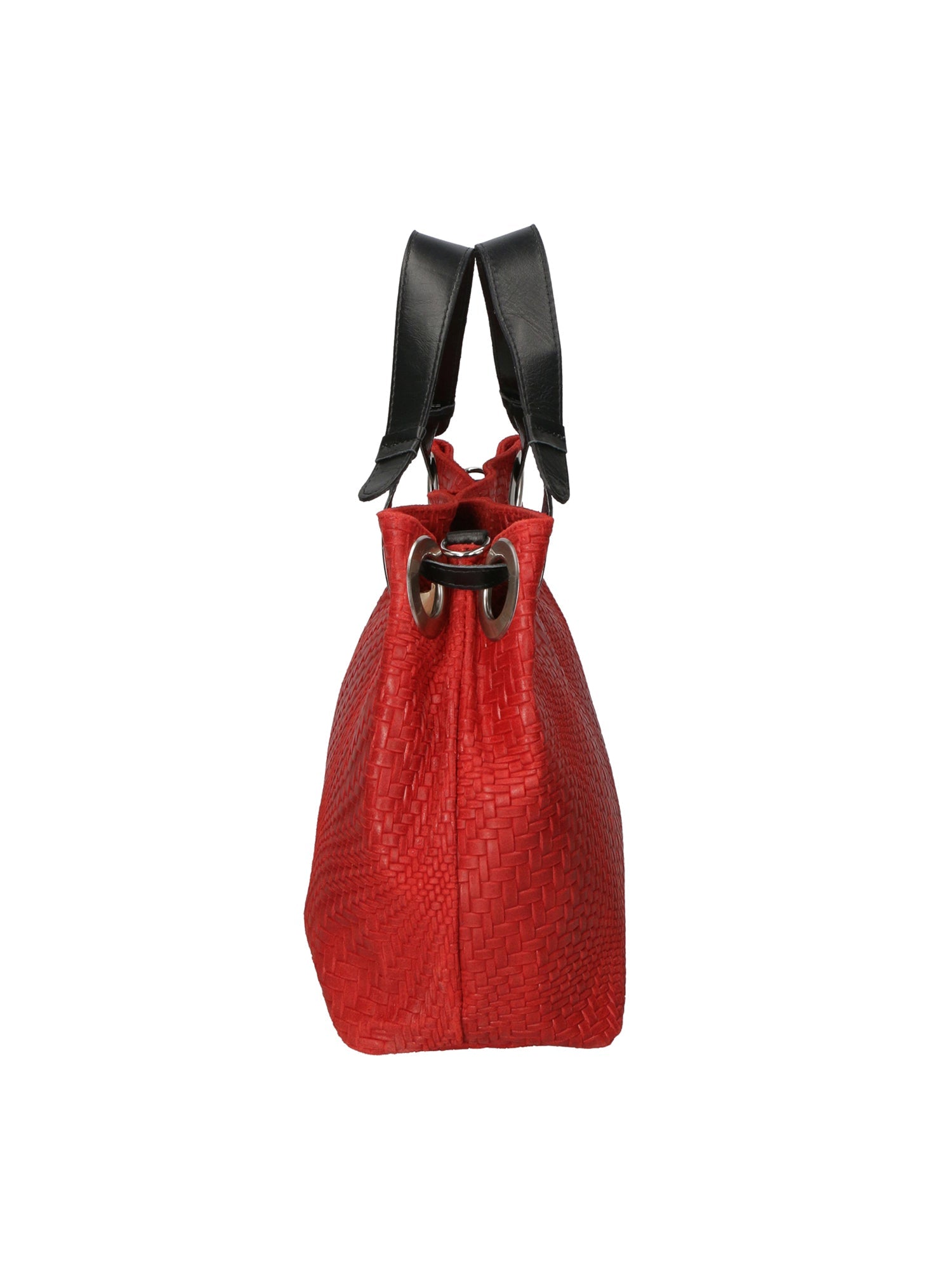 Emilia Damen-Schultertasche aus echtem Leder, hergestellt in Italien, 29 x 36 x 13 cm