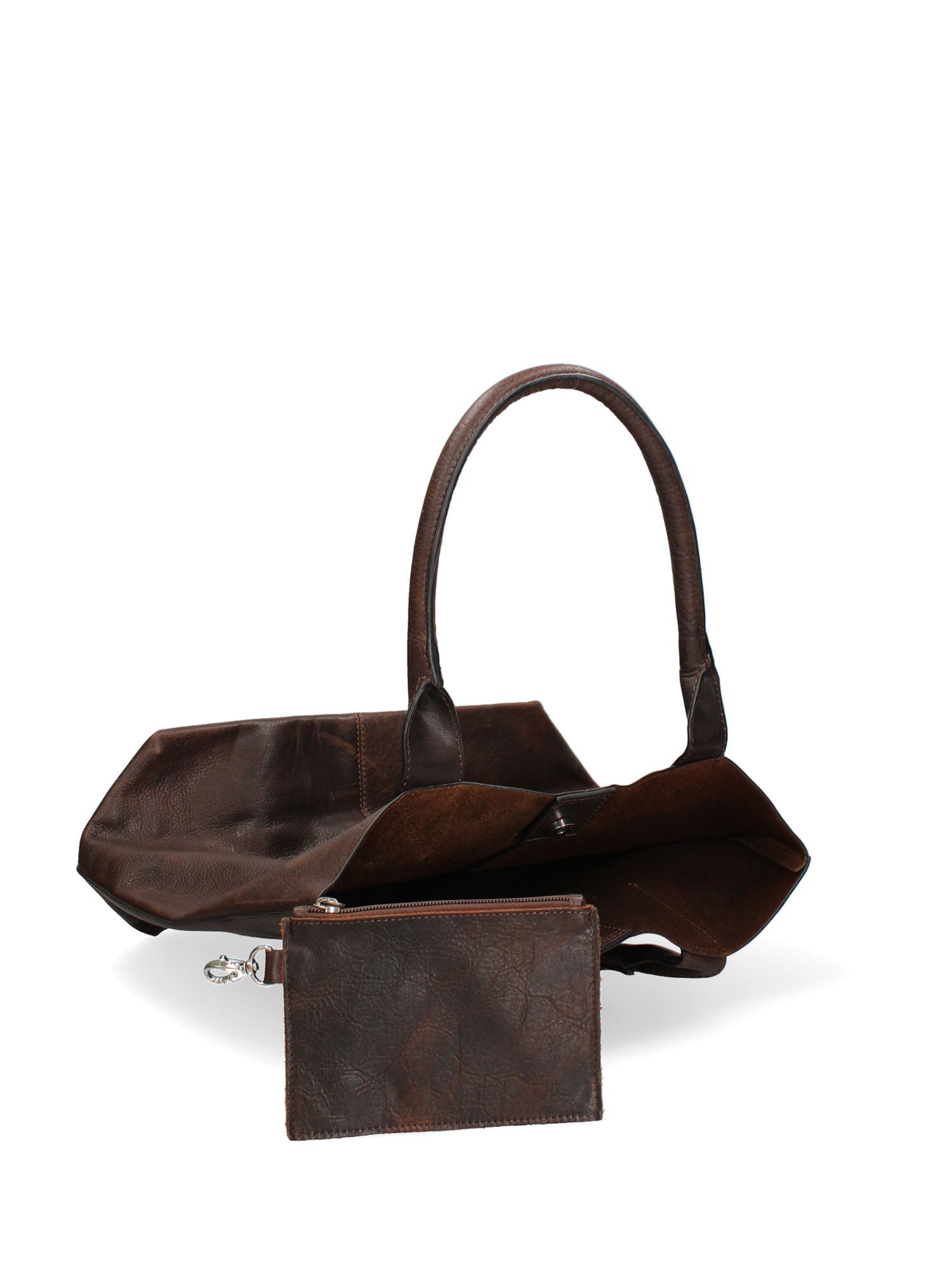 Brunella Borsa a mano da donna 100% pelle 524807-D23 T.MORO Chiara Ferretti