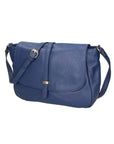 Veronica Borsa a spalla da donna Vera pelle 06519-D24 BLU JEANS Chiara Ferretti