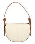 Irma Borsa a spalla da donna 100% pelle 06215-BURRO L201+L125 Chiara Ferretti