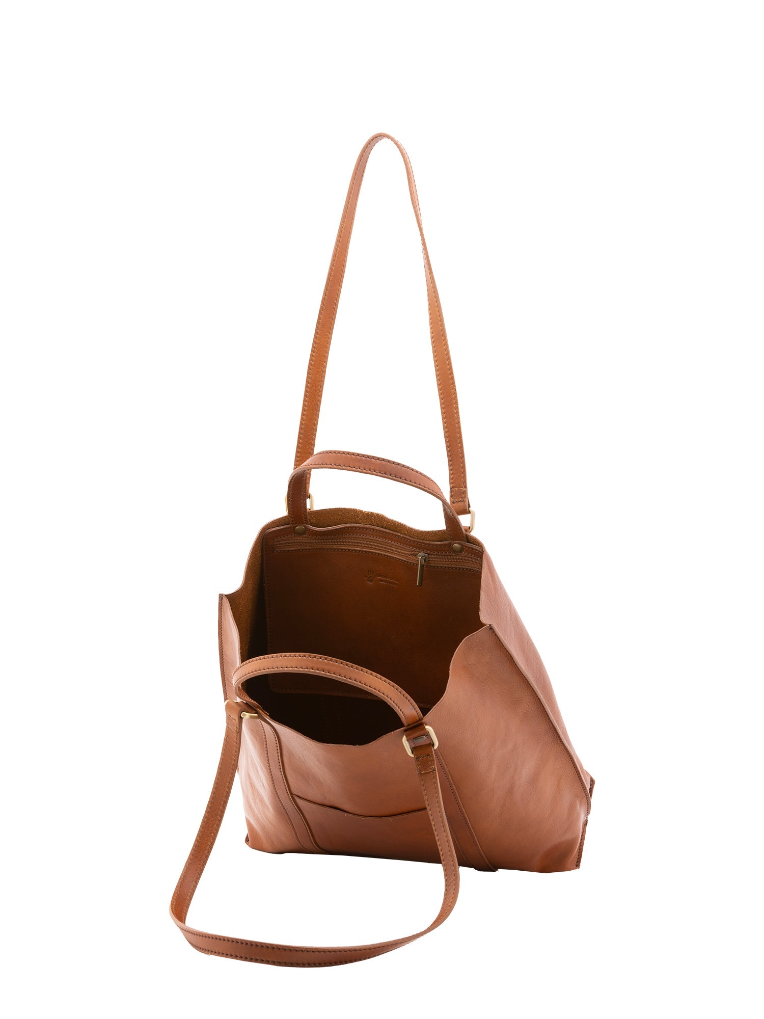 Borsa a spalla unisex in vera pelle Made in Italy 4610-MIELE Alessia Firenze
