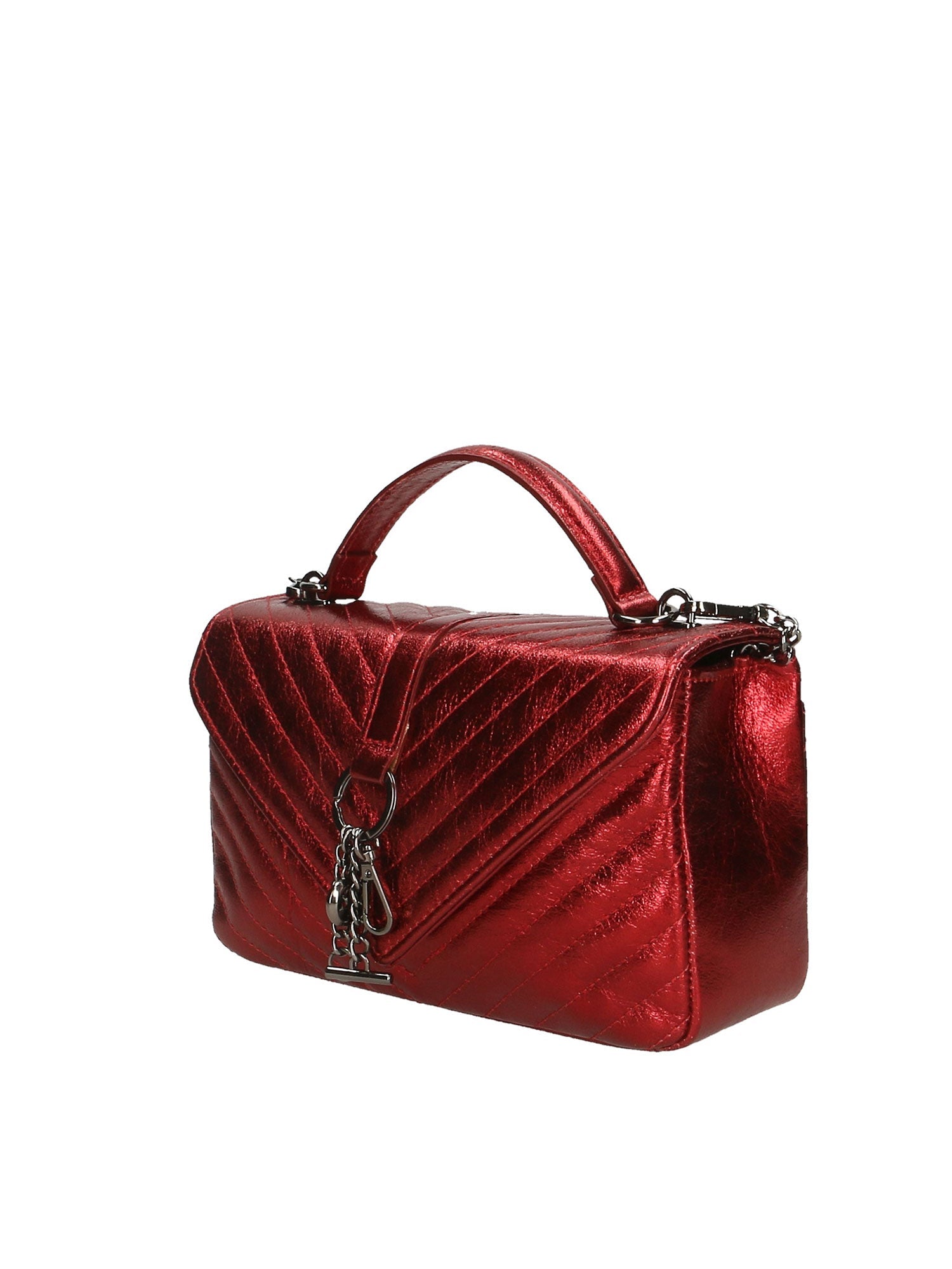 Volterra Borsa a tracolla da donna Vera Pelle 1626-ROSSO Chiara Ferretti