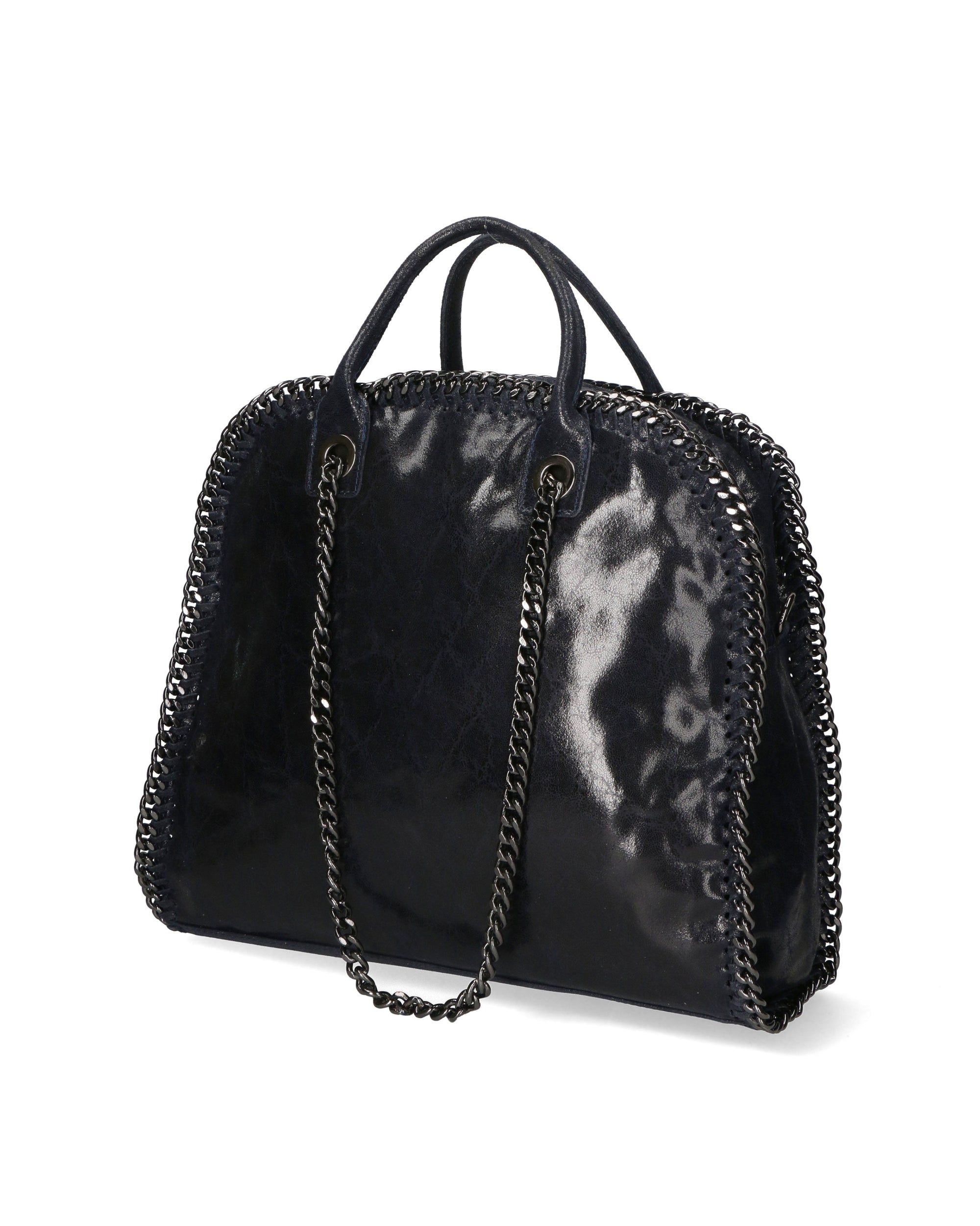 Erebea Borsa a mano da donna Vera pelle 80020-BLU Chiara Ferretti