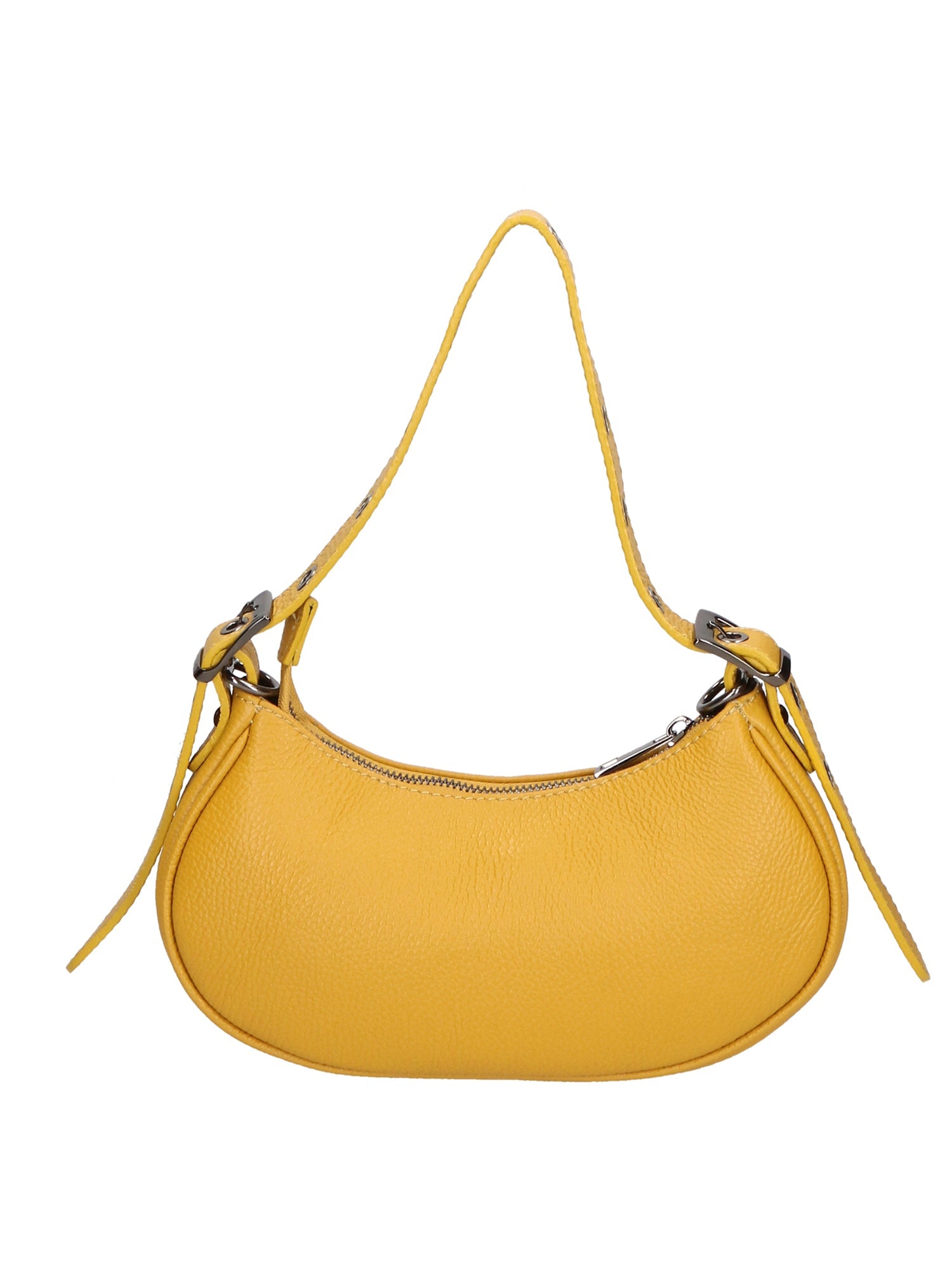 Galatea Borsa a spalla da donna Vera pelle 05708-D04 GIALLO YELLOW Chiara Ferretti