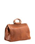 Borsa da viaggio unisex in vera pelle 100% cotone 4563-MIELE Alessia Firenze