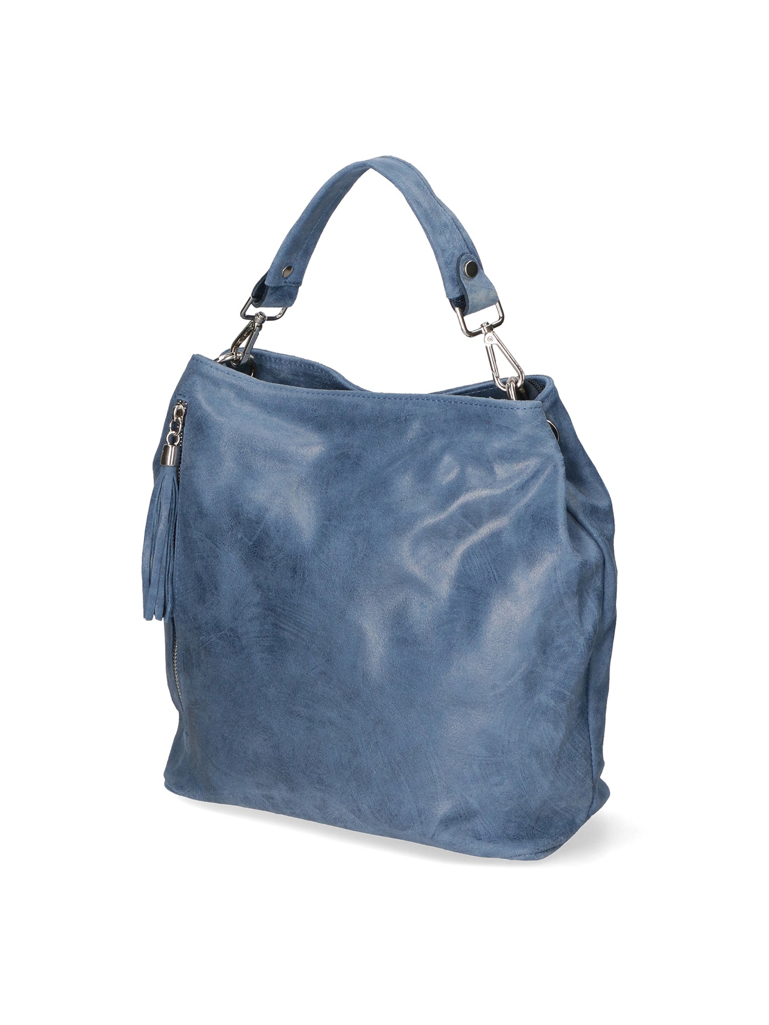 Elisabetta Borsa a mano da donna Vera pelle 80054-012 BLU JEANS Chiara Ferretti