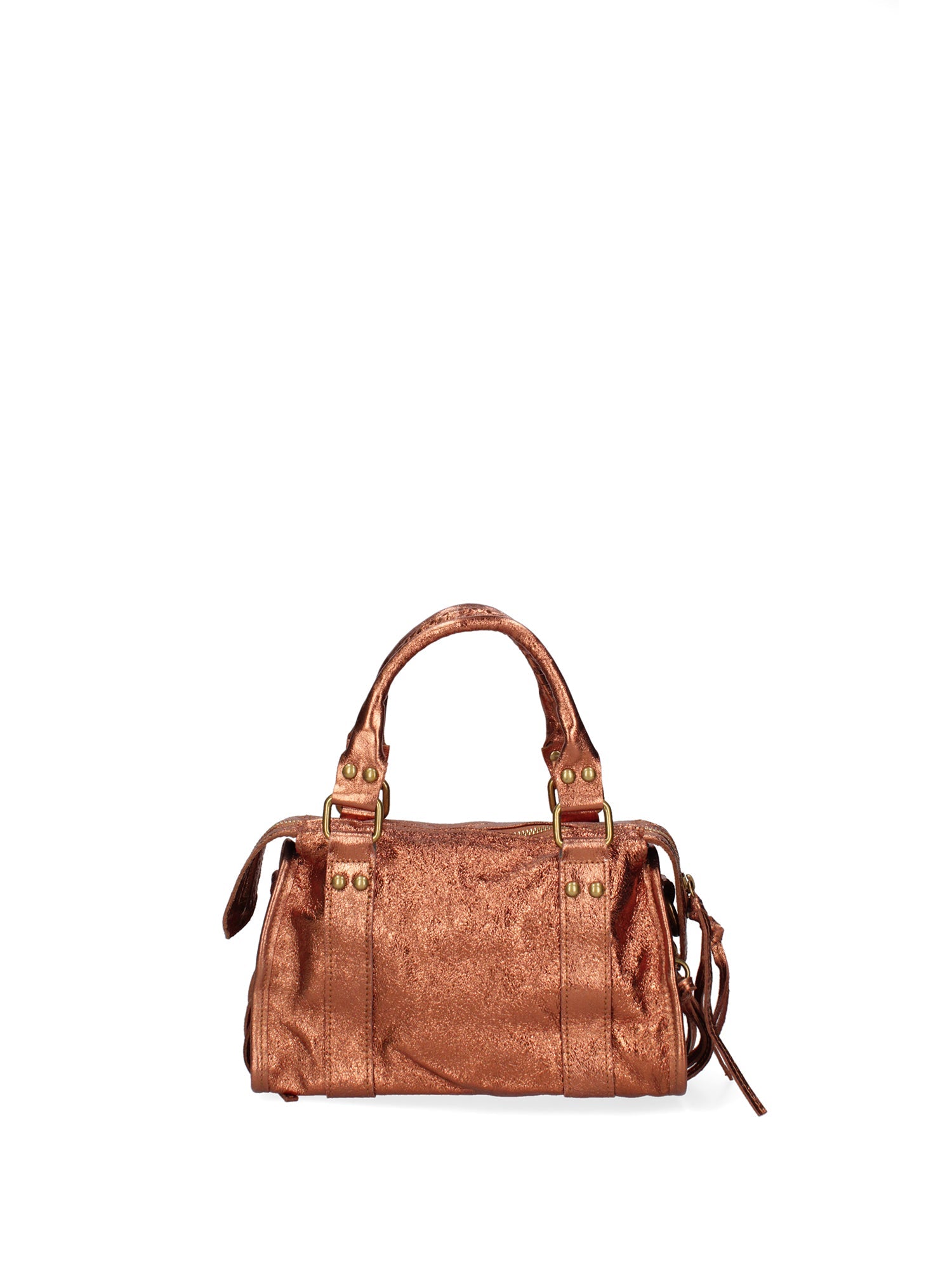Damen-Schultertasche aus echtem Leder, hergestellt in Italien, 25 x 15 x 10 cm