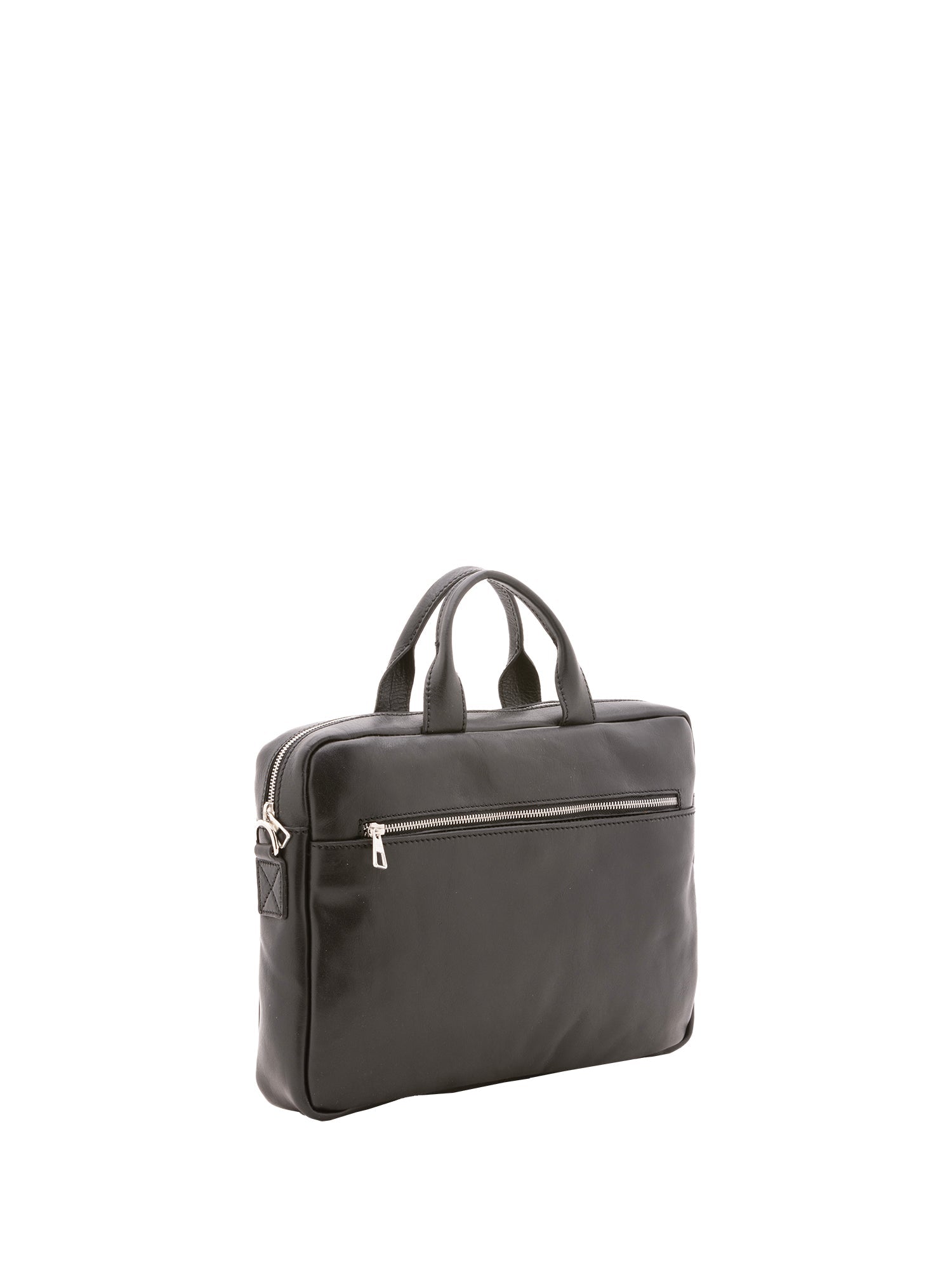 Borsa a mano unisex in vera pelle Made in Italy 4317-NERO Alessia Firenze