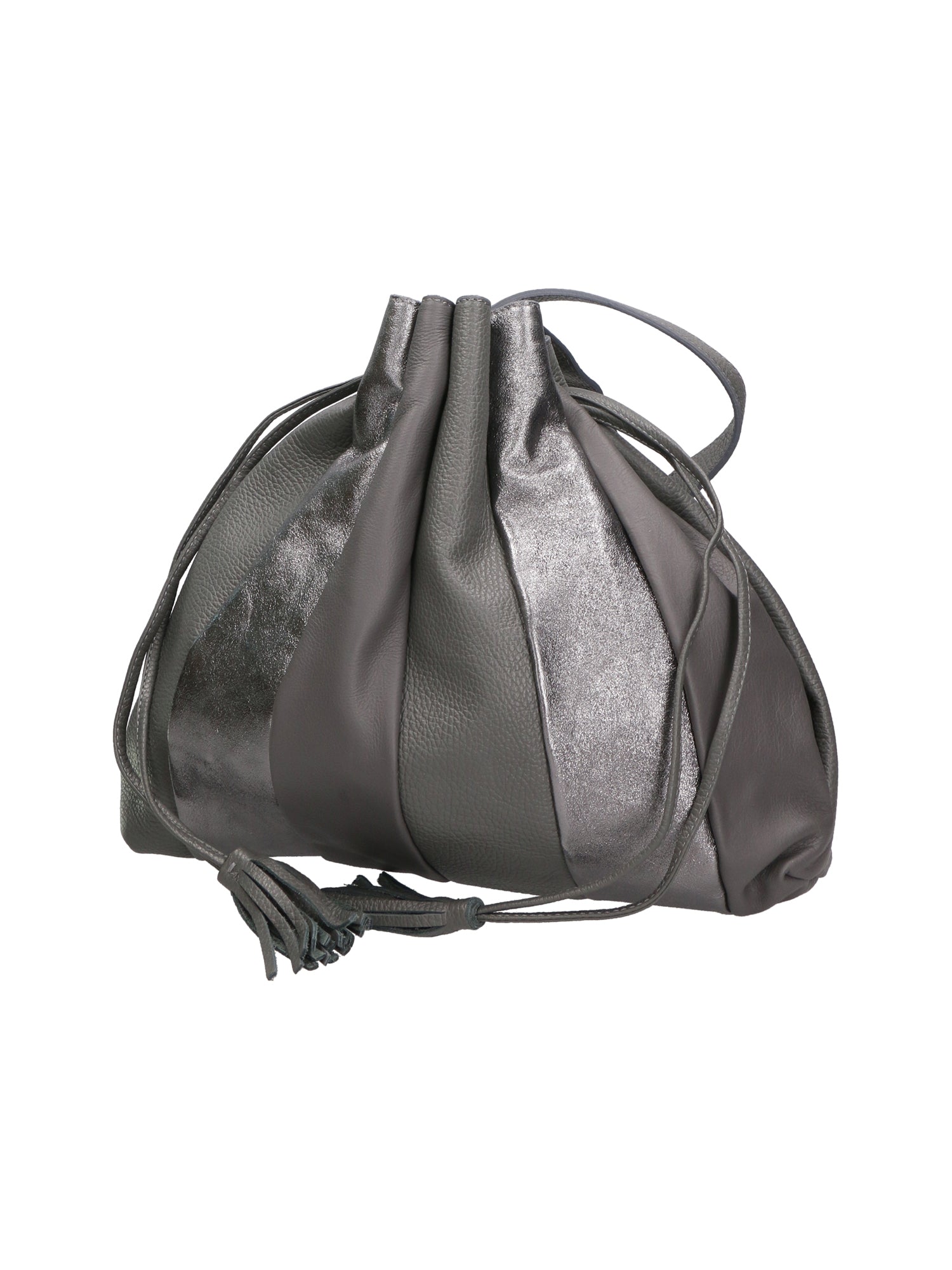 Nunzia Borsa a spalla da donna Vera pelle 576042-GRIGIO GREY Chiara Ferretti