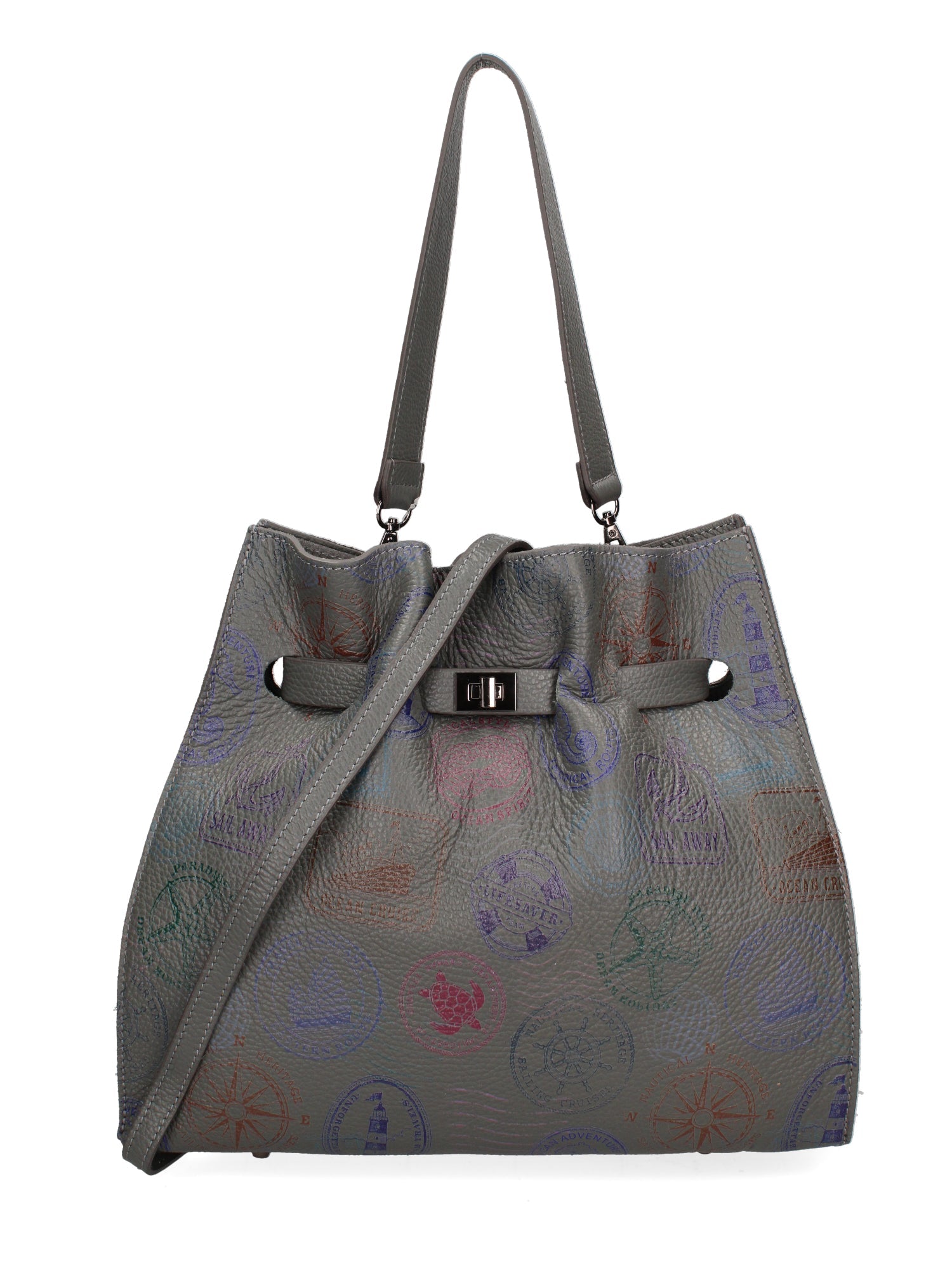 Voyageuse Borsa a mano da donna Vera pelle 564137-GRIGIO Chiara Ferretti