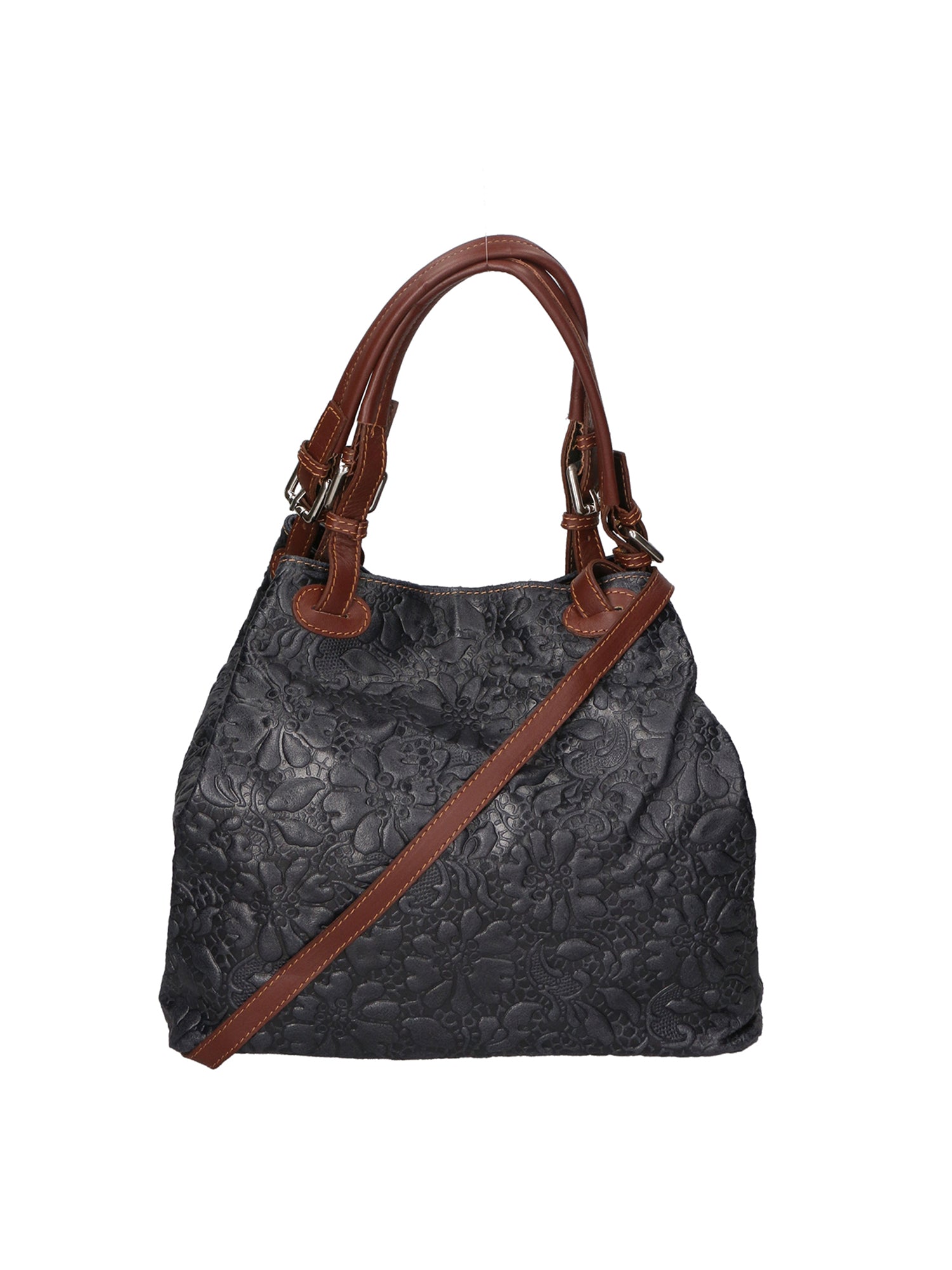 Elenia Borsa a mano da donna Vera pelle 80049-013 BLU NAVY Chiara Ferretti