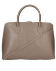 Venezia Borsa a mano da donna 100% pelle 2131-SF11 TAUPE SCURO Chiara Ferretti