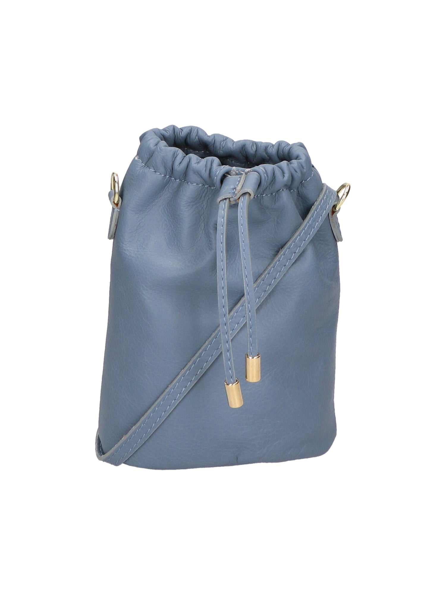Angela Damen-Hobo-Tasche aus echtem Leder, hergestellt in Italien, 20 x 16 x 7 cm