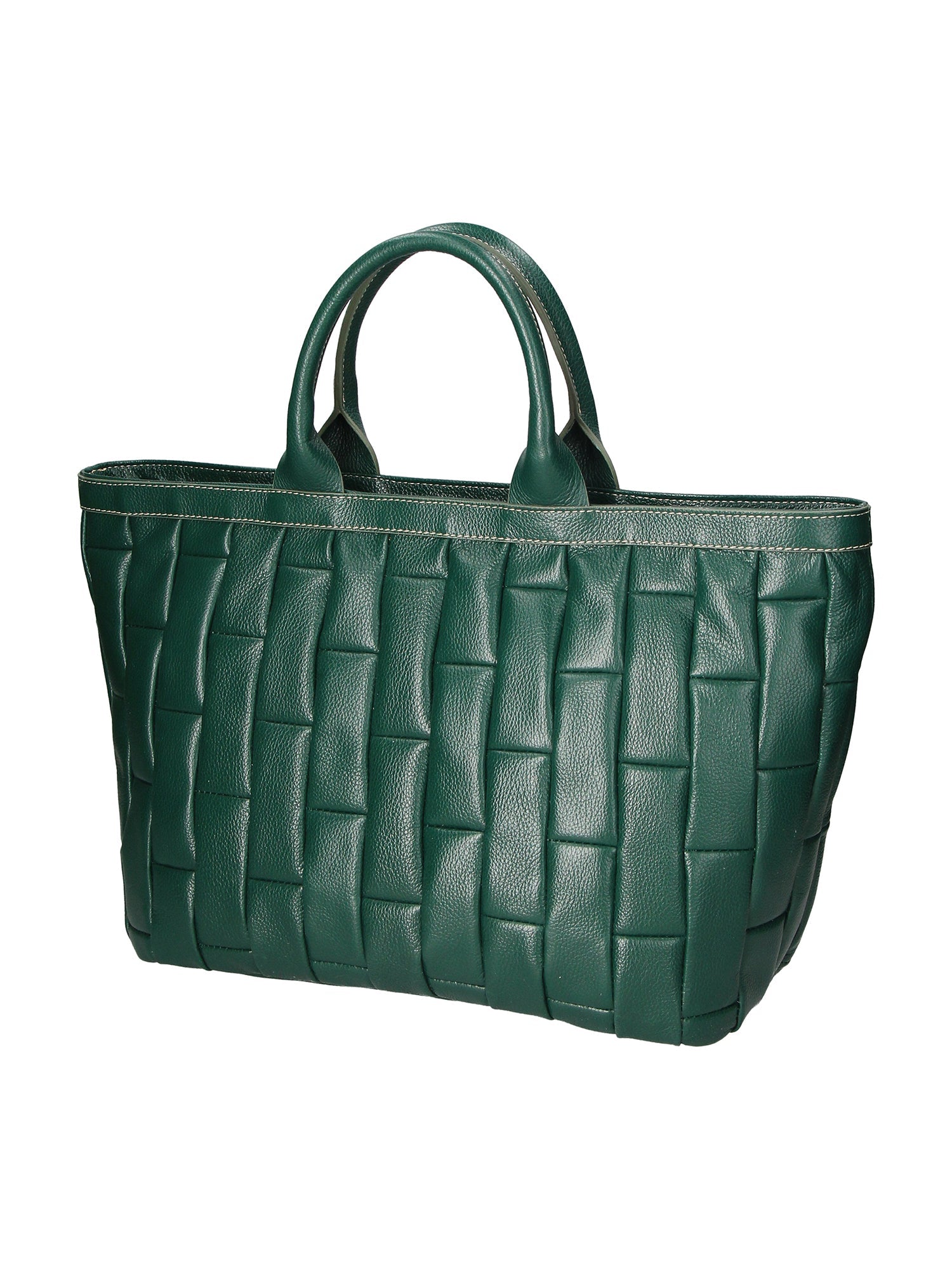 Olivia Borsa a mano da donna 100% pelle KAN 05-VERDE Chiara Ferretti