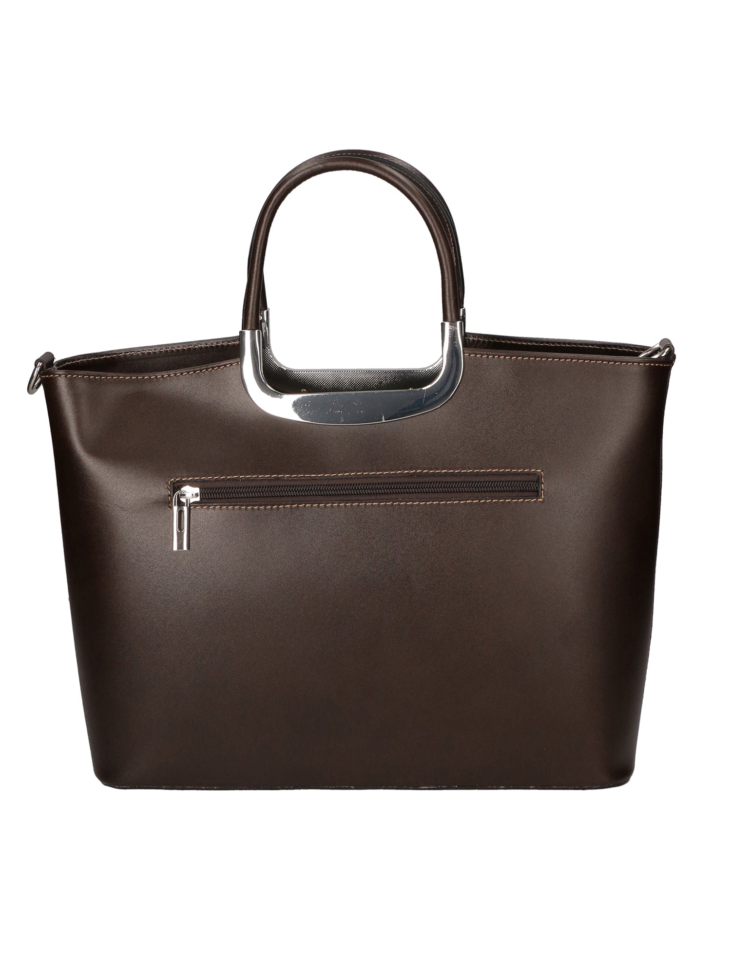 Francesca Borsa a mano da donna 100% pelle 9133-TMORO DARK BROWN Chiara Ferretti