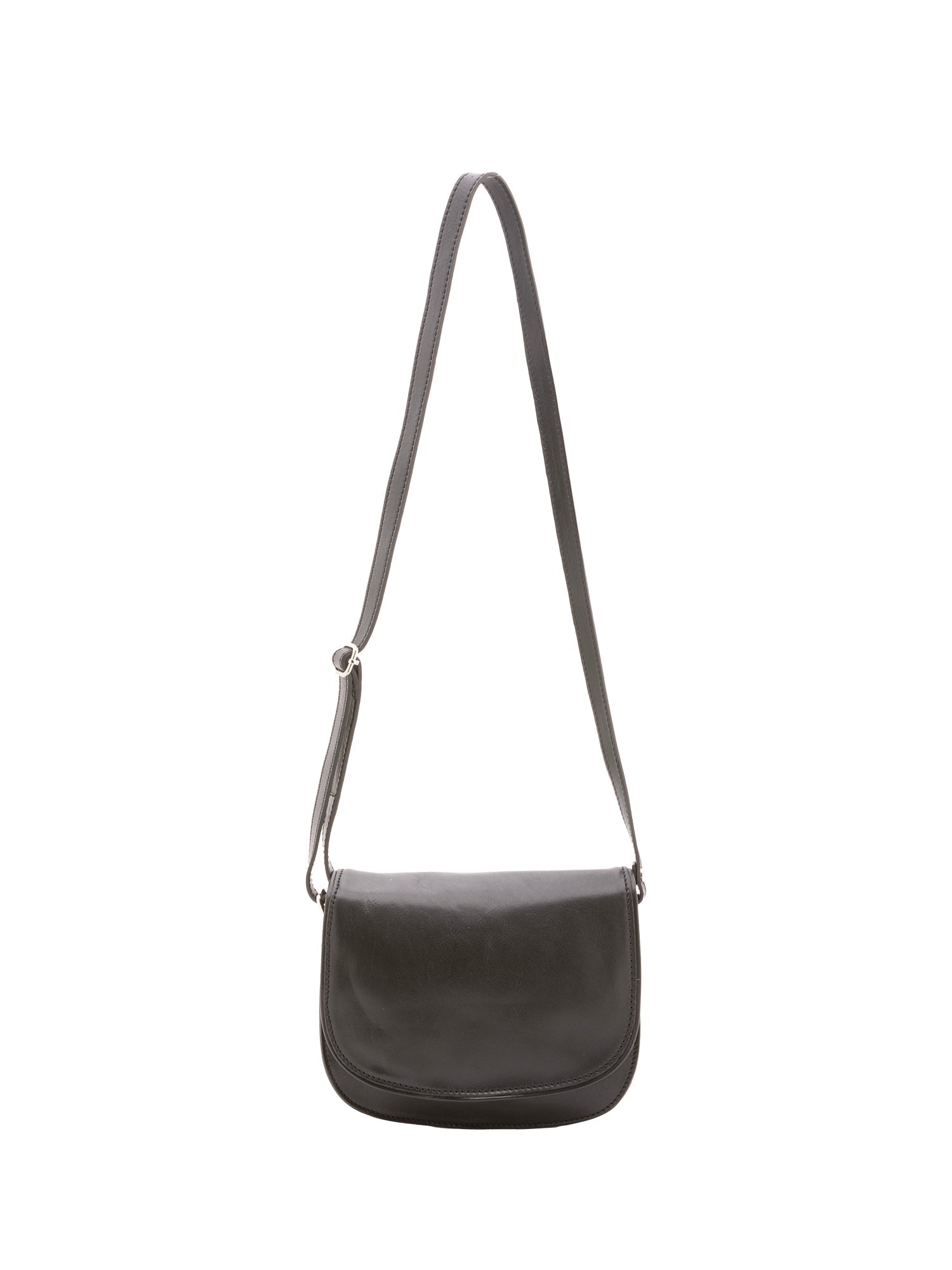 Borsa a tracolla da donna 100% vera pelle 4582-NERO Alessia Firenze