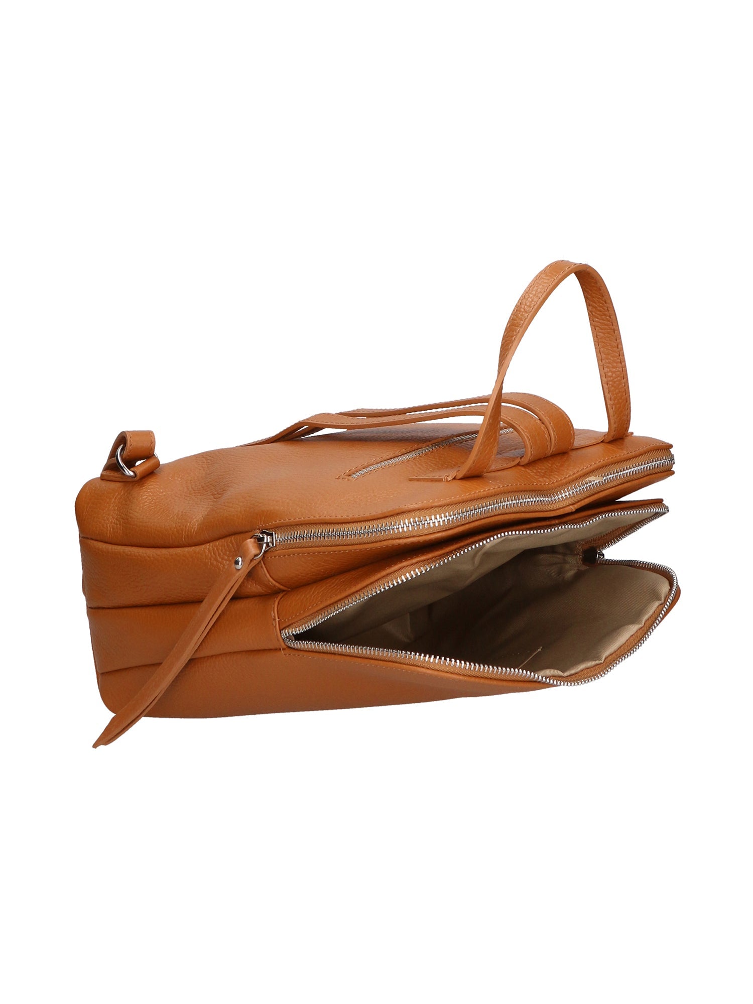 Glenda Borsa a mano da donna Vera pelle 05919-D44 CUOIO Chiara Ferretti