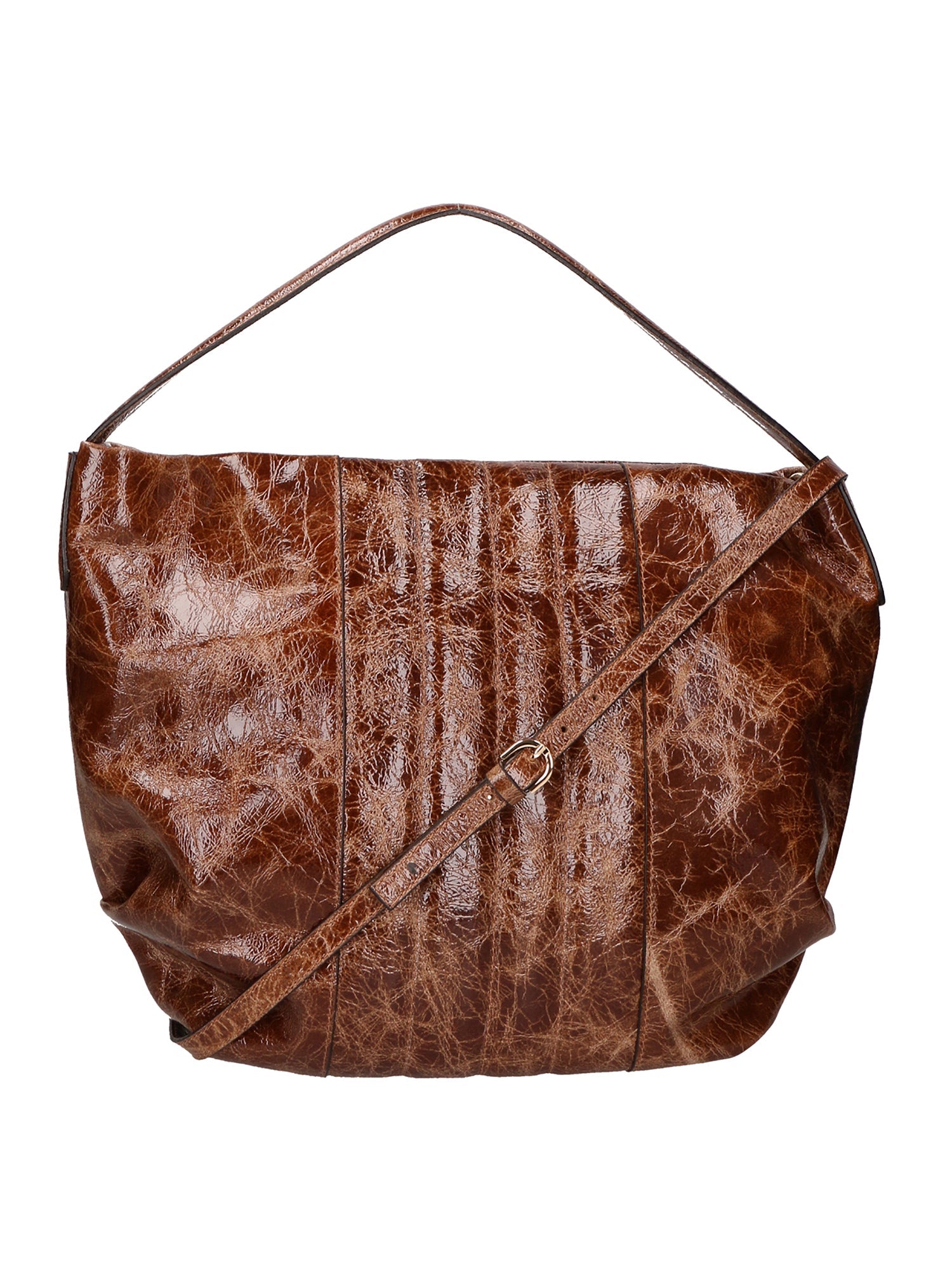 Borsa a spalla da Donna Vanda in Vera Pelle Made in Italy 30x40x5 cm