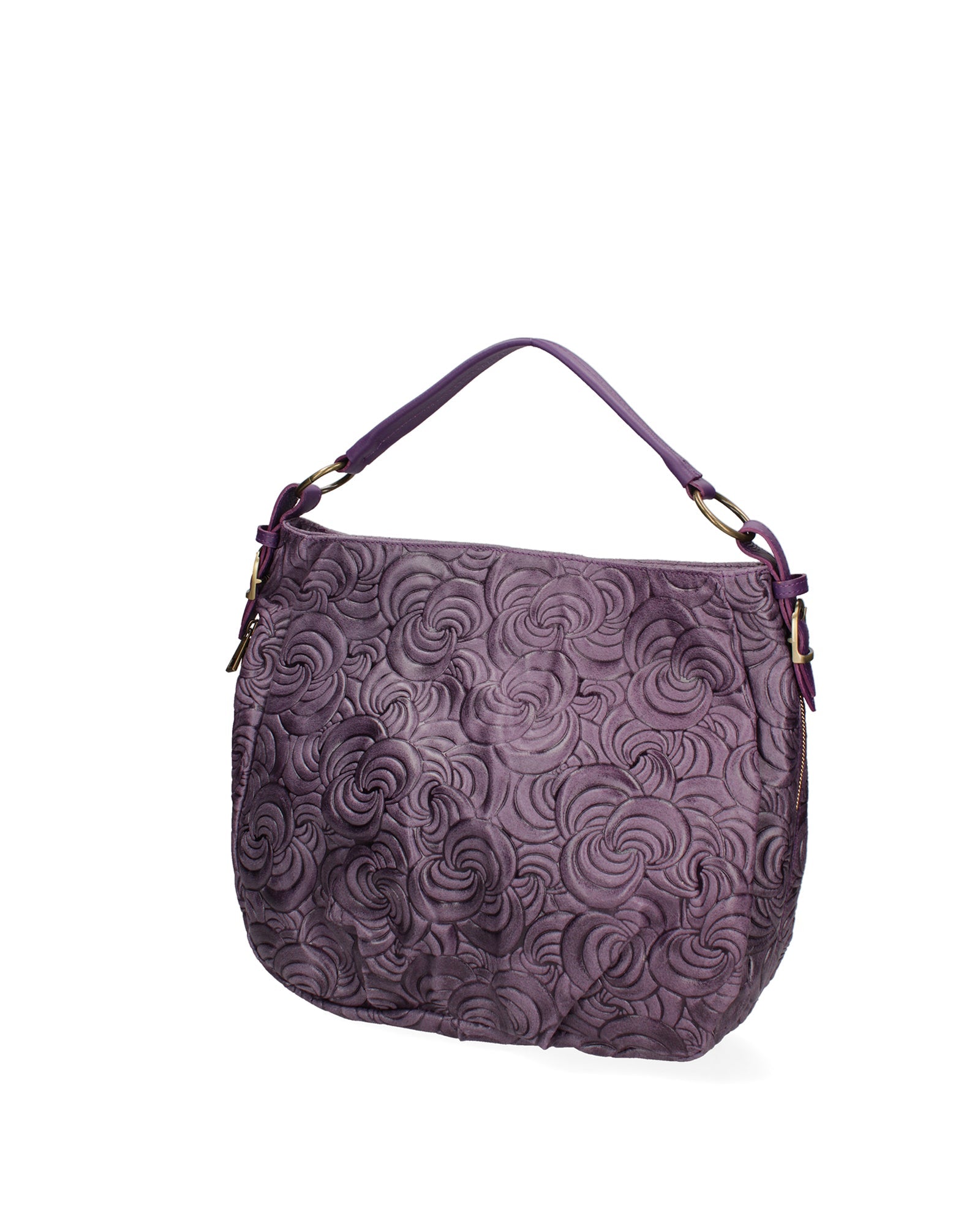 Lumelia Borsa a mano da donna Vera pelle 80013-038 VIOLA SCURO Chiara Ferretti