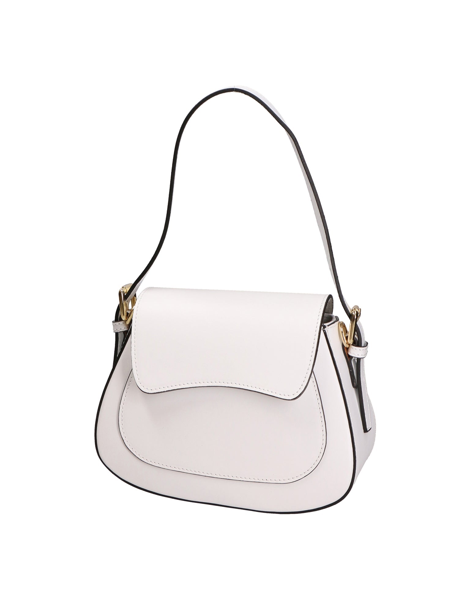Giulia Borsa a spalla da donna Vera pelle 05958-L101 BIANCO Chiara Ferretti